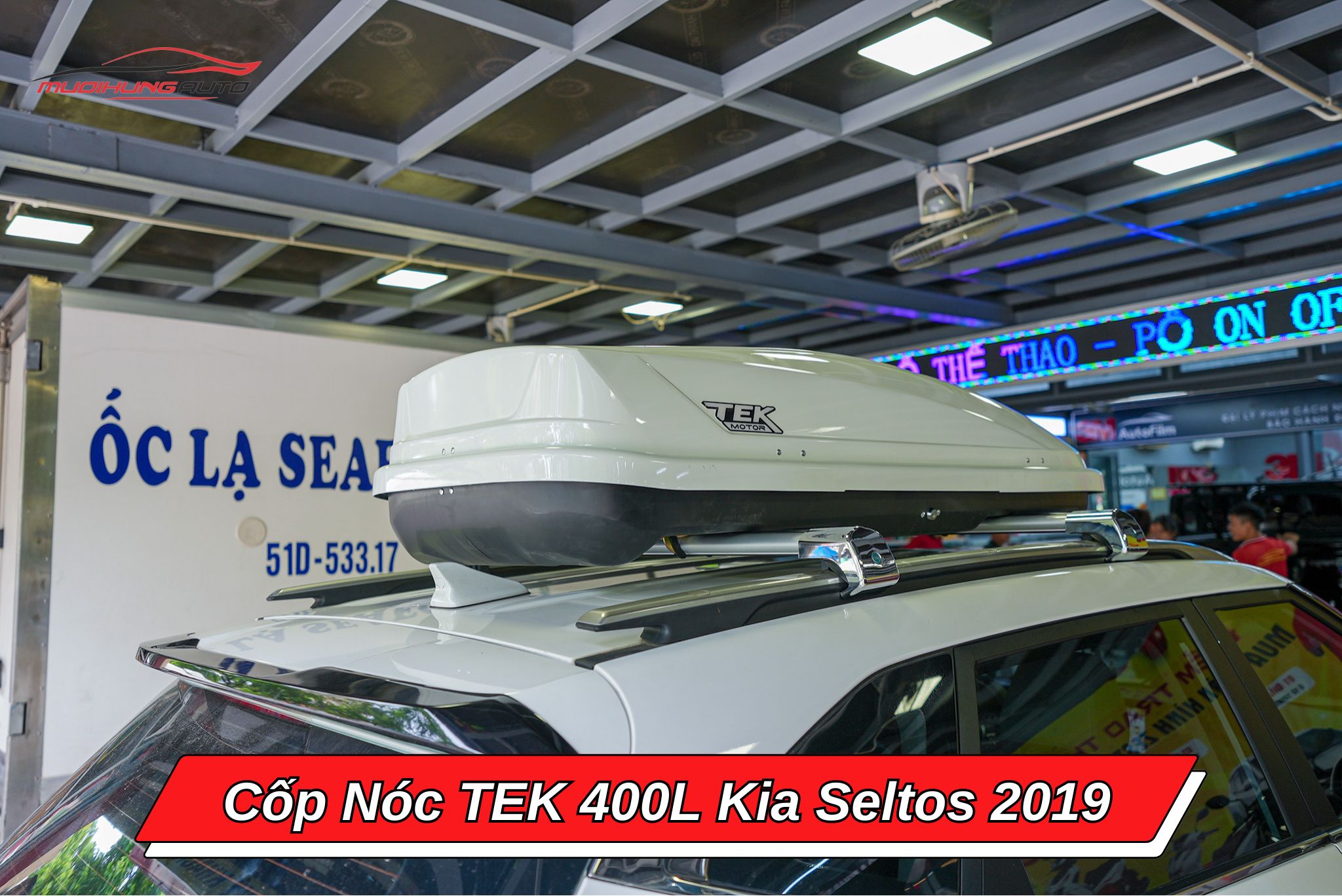 Cốp phi thuyền TEK 400l cho ô tô Kia Seltos 2019