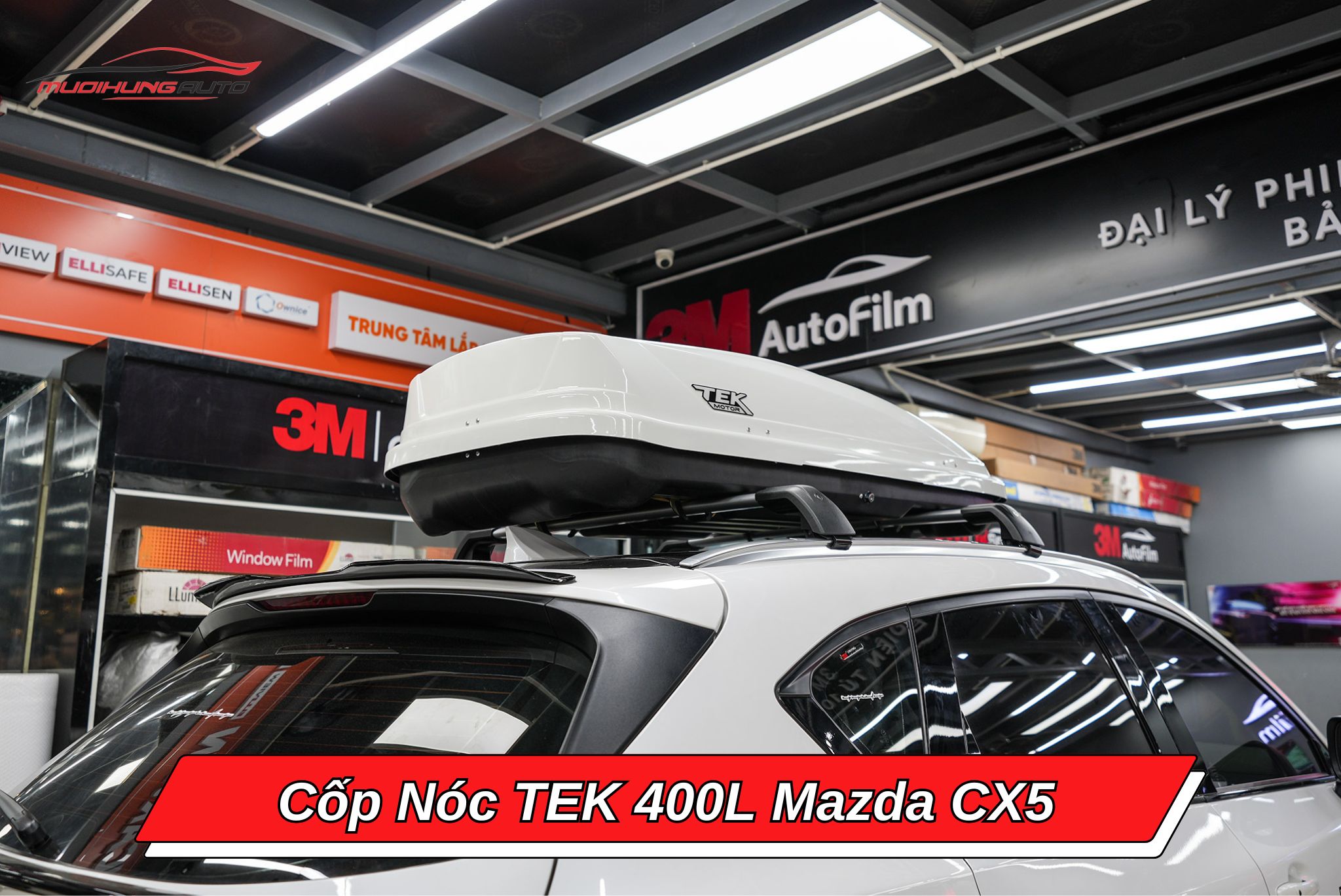 Cốp phi thuyền TEK 400l cho xe Mazda CX5