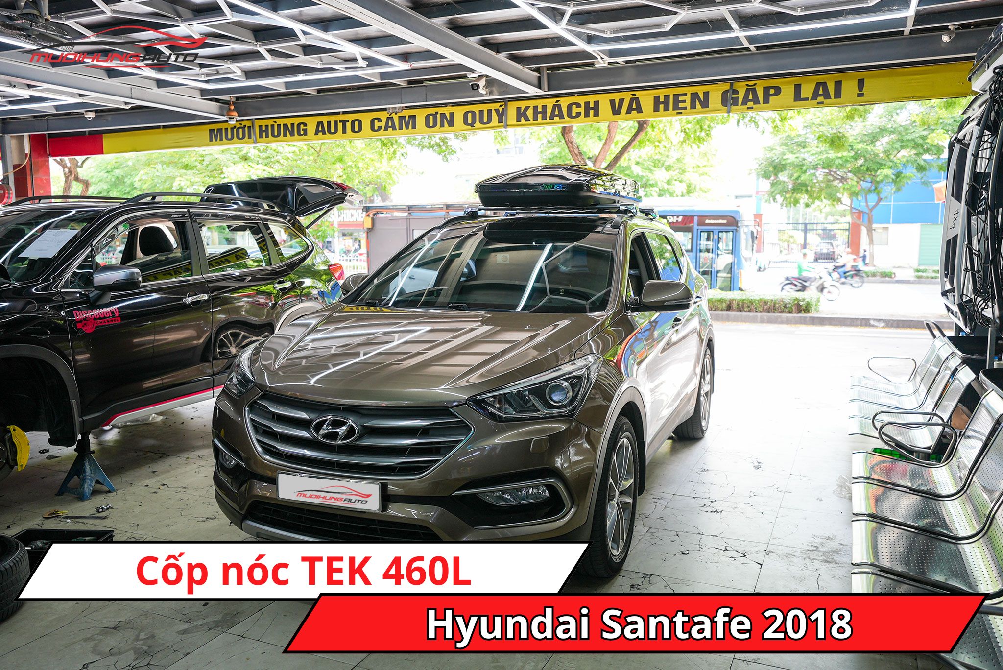 Cốp phi thuyền TEK 460L cho Hyundai Santafe 2018