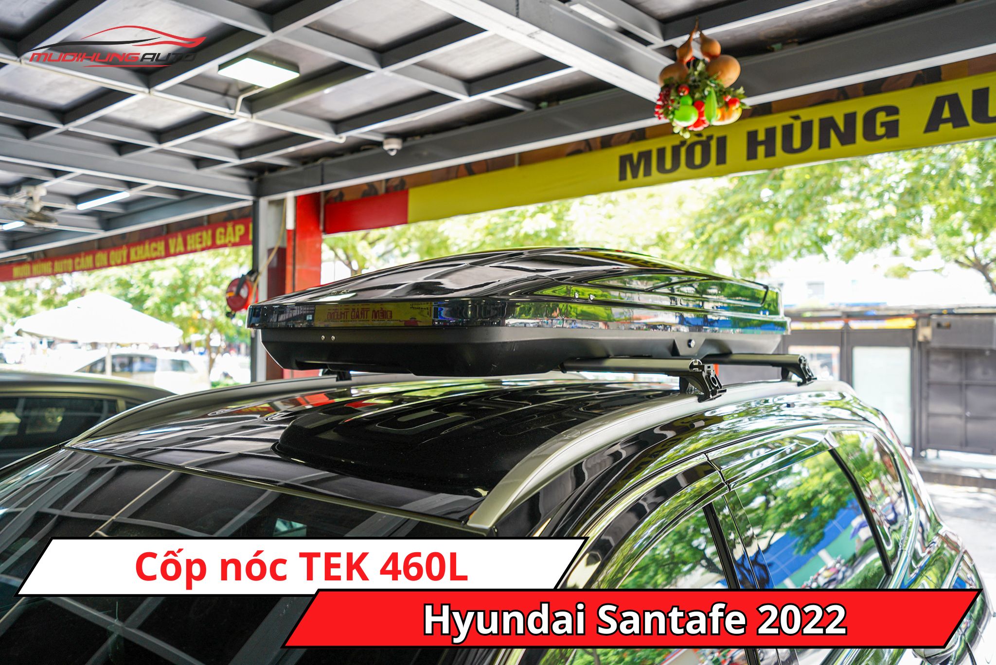 Cốp phi thuyền TEK 460L cho xe Hyundai Santafe 2022