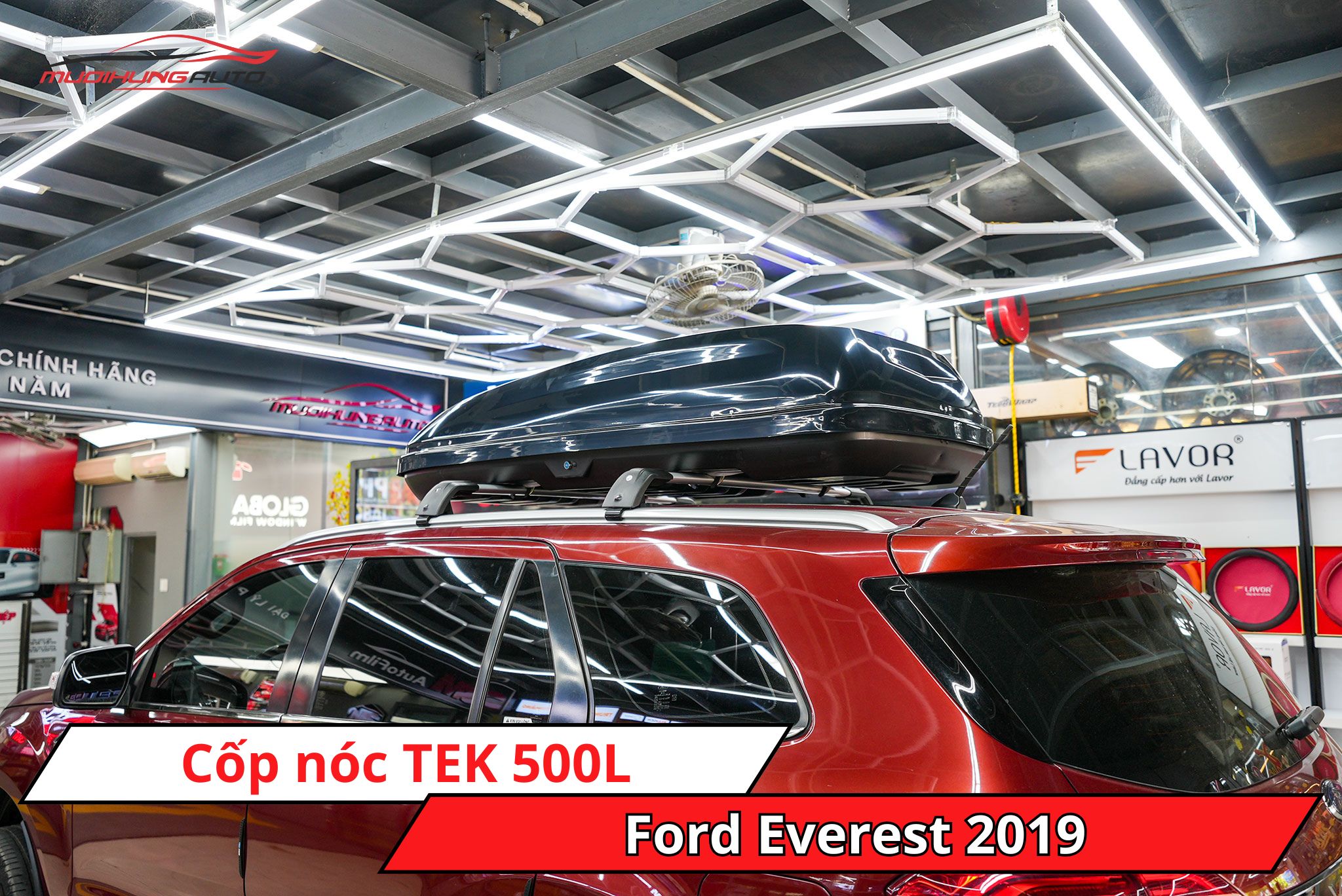 Cốp phi thuyền TEK 500L cho Ford Everest 2019
