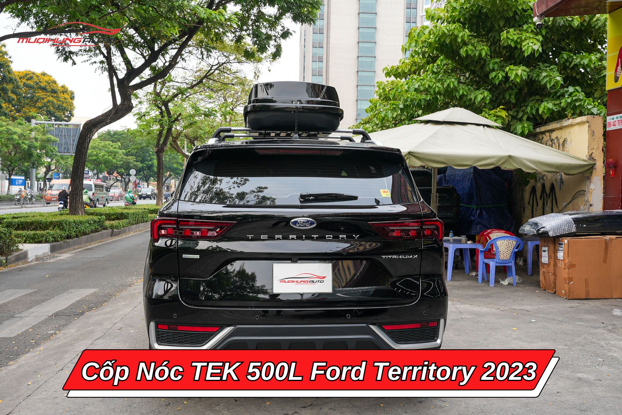 Cốp phi thuyền TEK 500l cho Ford Territory 2023