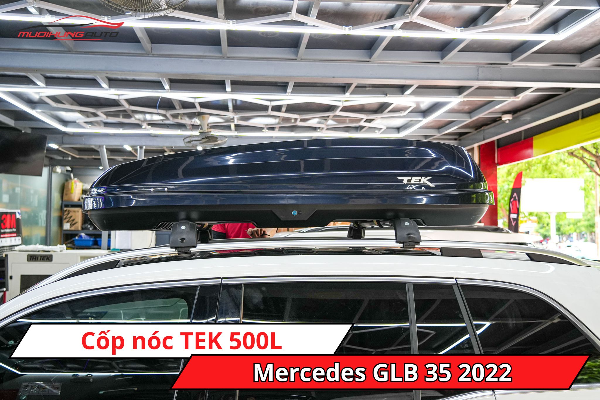 Cốp phi thuyền TEK 500L cho ô tô Mercedes GLB 35 2022