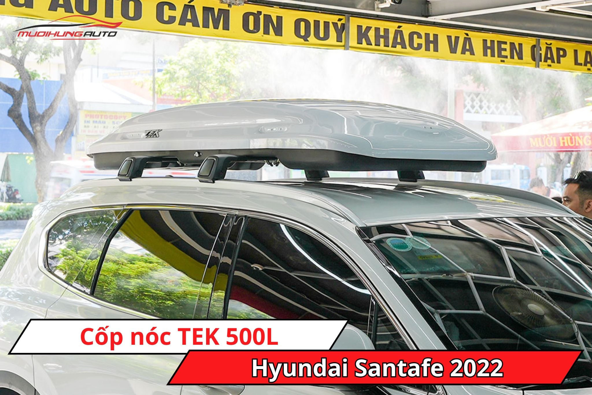 Cốp phi thuyền TEK 500L cho xe Hyundai Santafe 2022