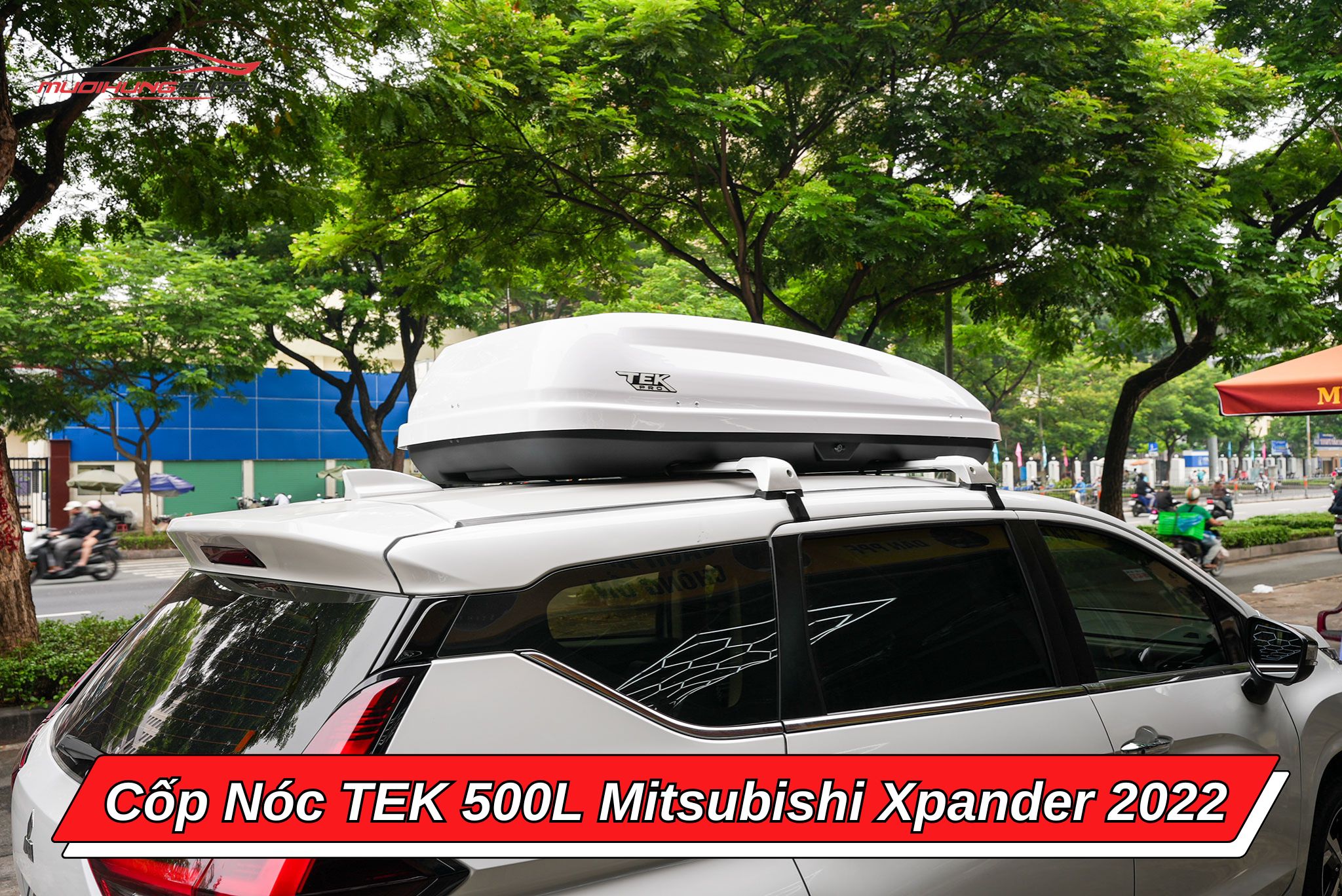 Cốp phi thuyền TEK 500l cho xe Mitsubishi Xpander 2022