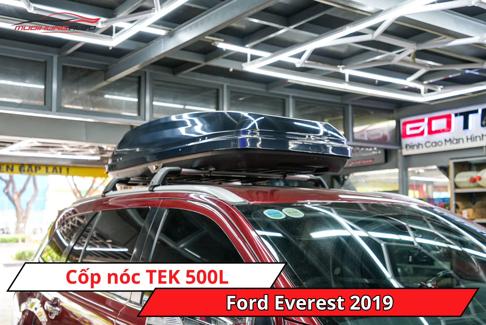 Cốp phi thuyền TEK 500L xe Ford Everest 2019
