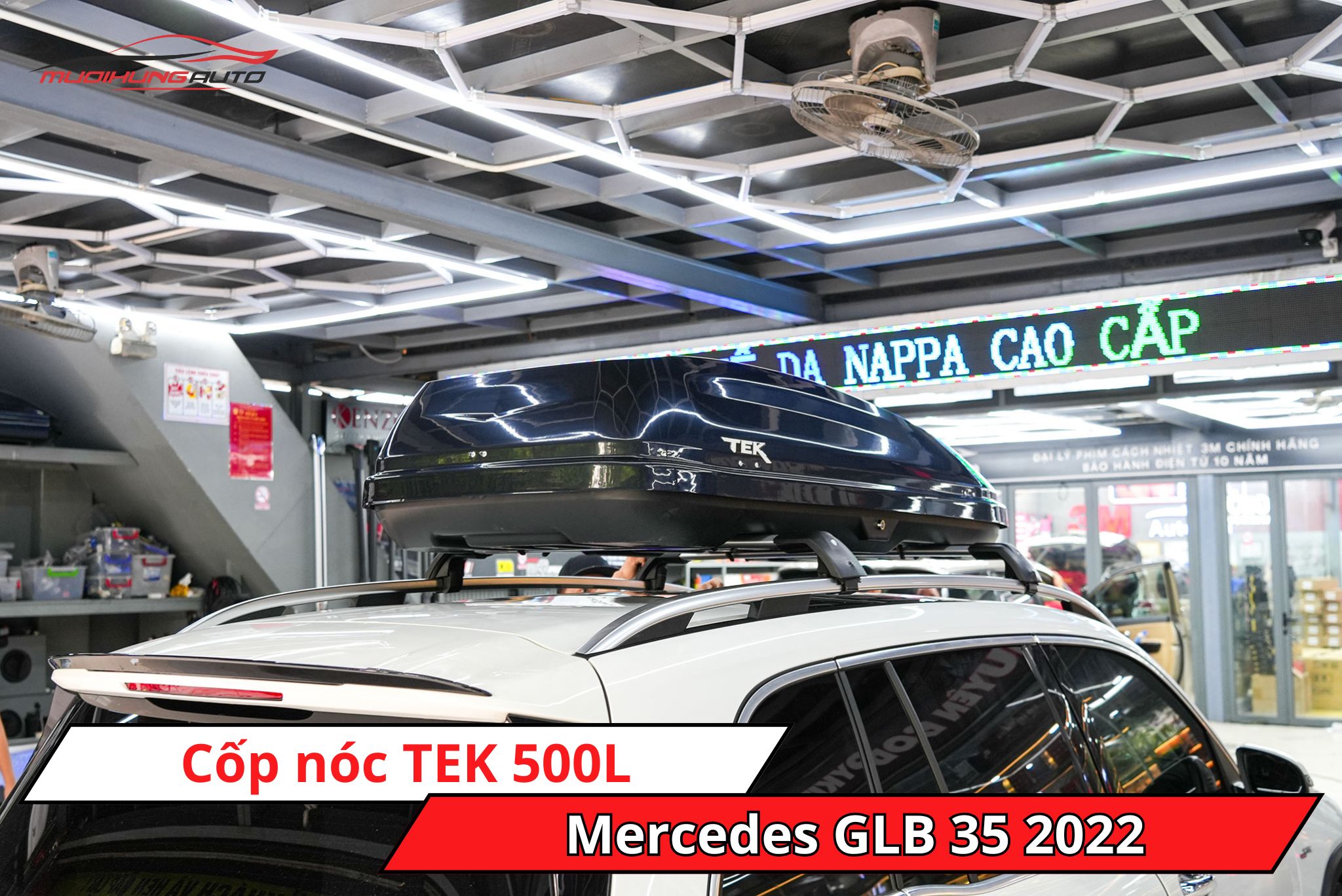 Cốp phi thuyền TEK 500L xe Mercedes GLB 35 2022