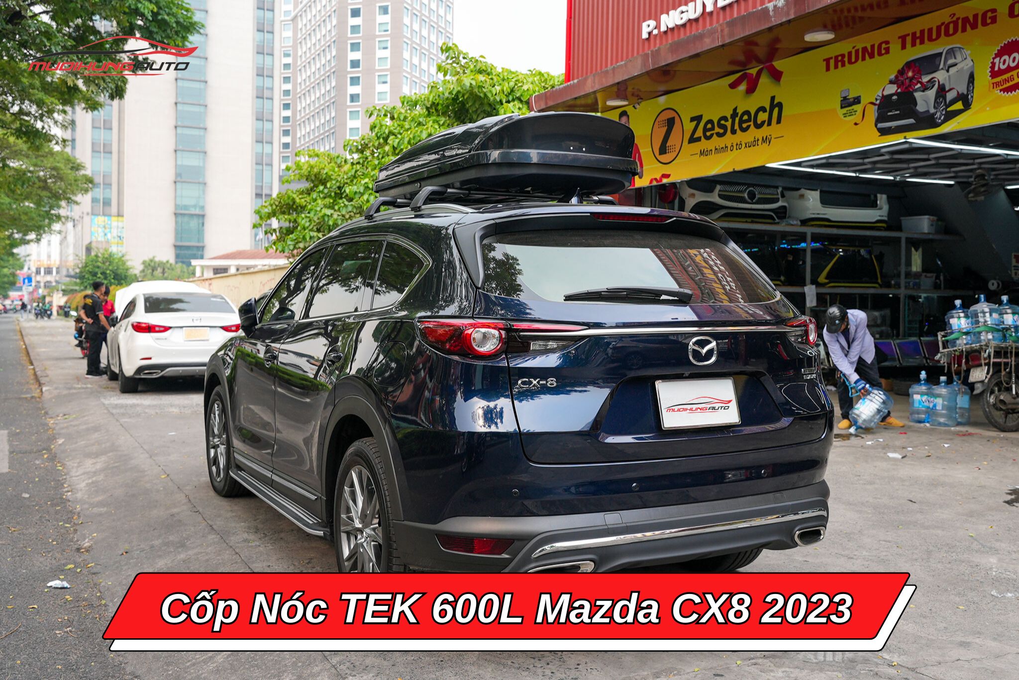 Cốp phi thuyền TEK 600l ô tô Mazda CX8 2023
