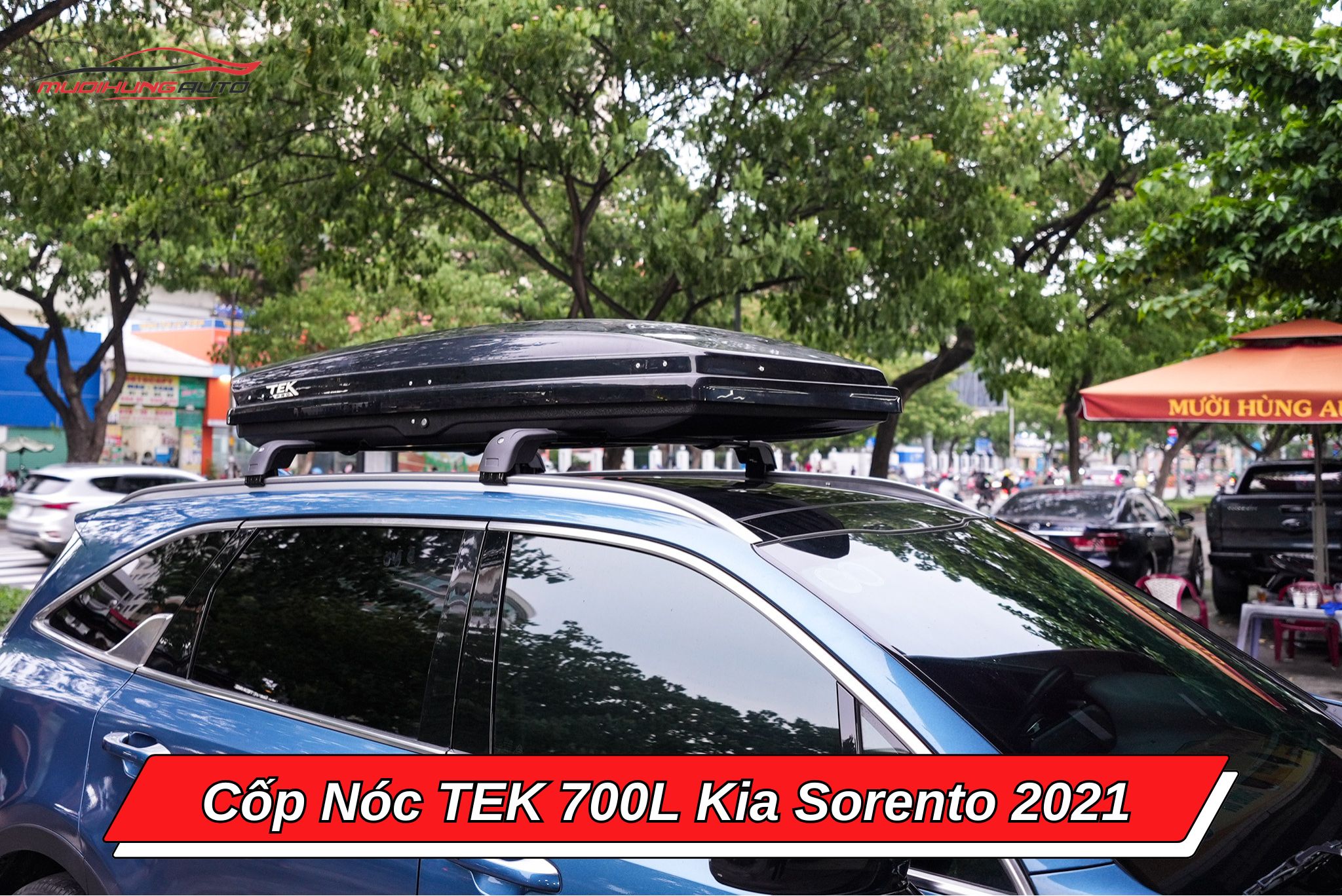 Cốp phi thuyền TEK 700l cho Kia Sorento 2021