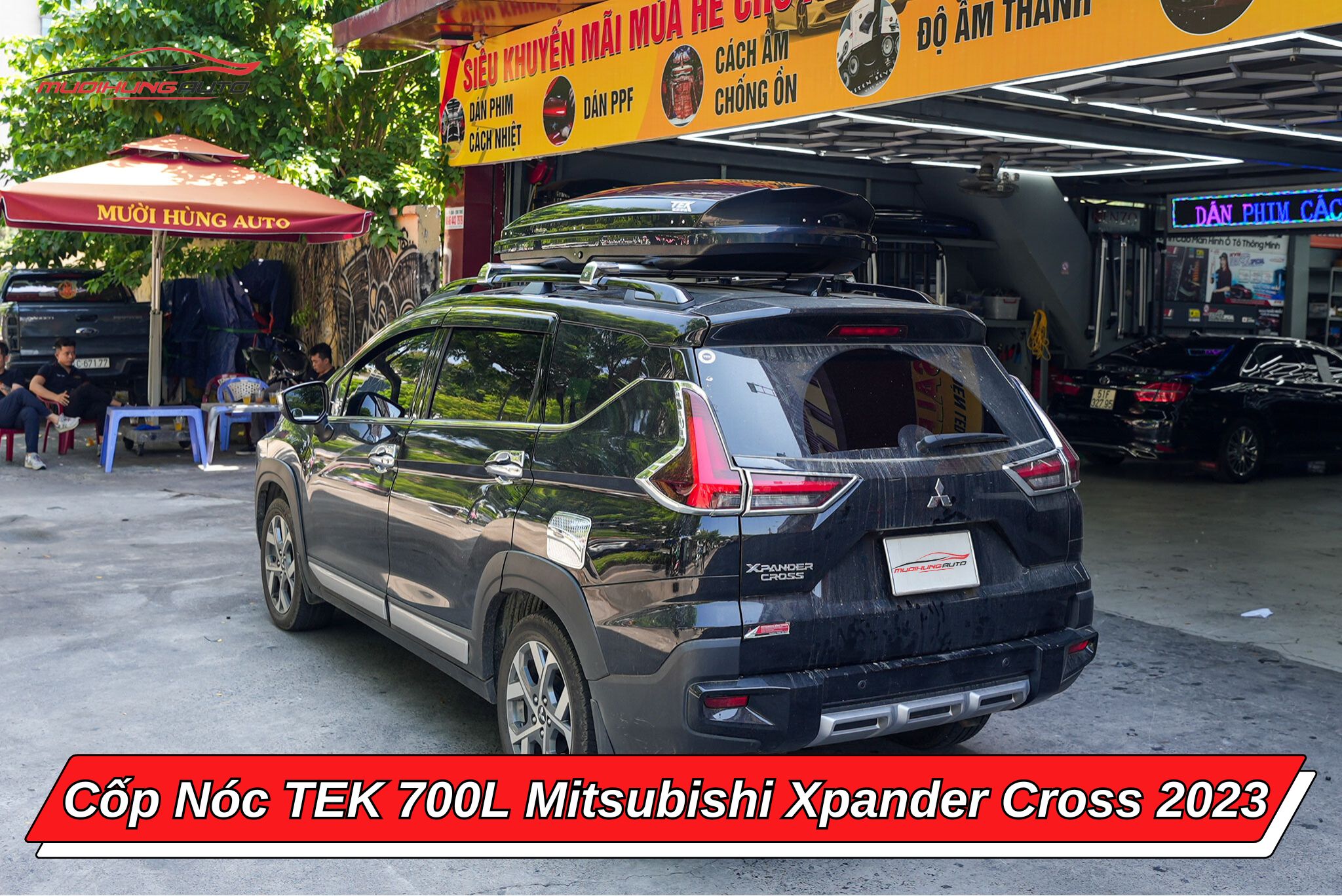 Cốp phi thuyền TEK 700l cho Mitsubishi Xpander Cross 2023