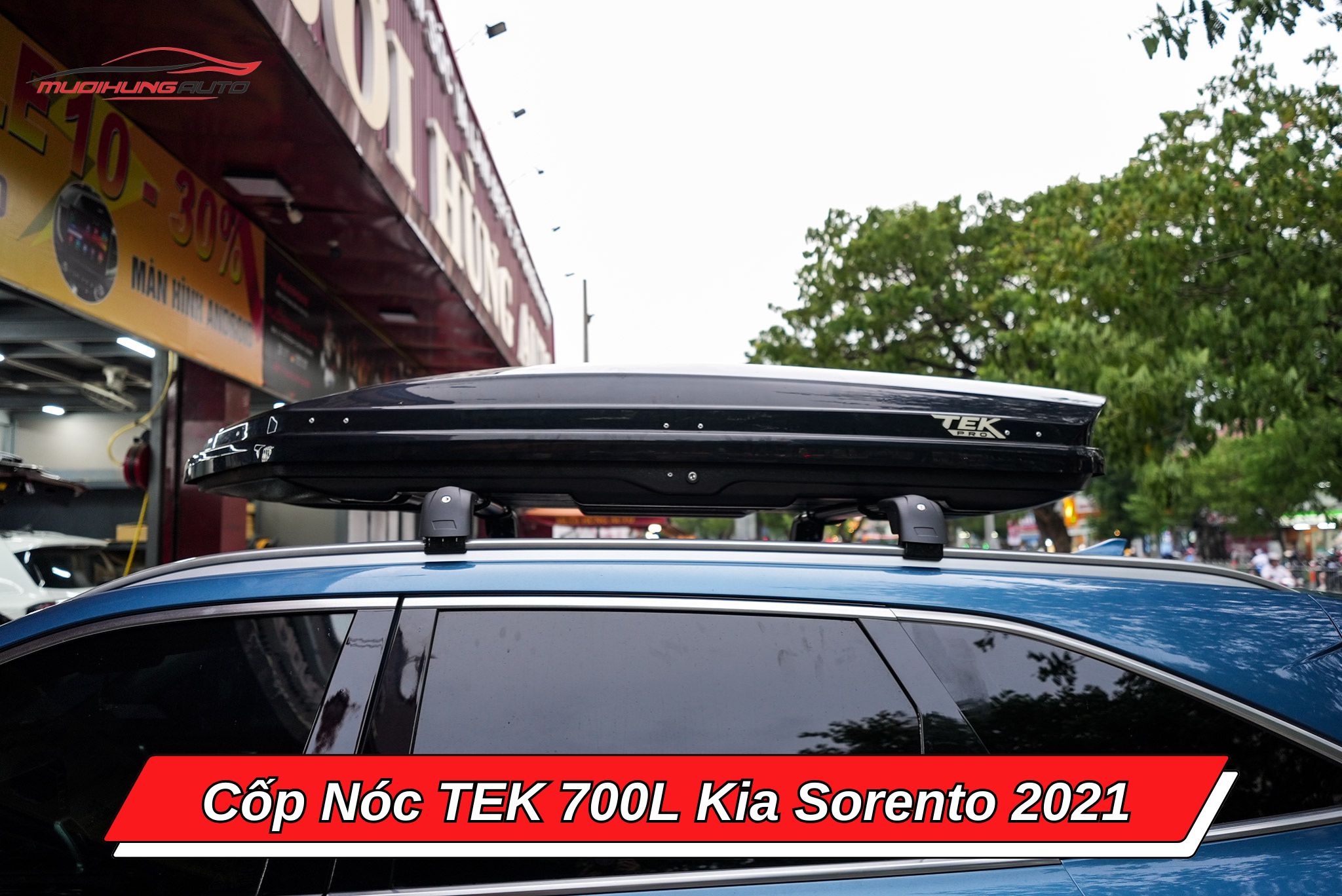 Cốp phi thuyền TEK 700l xe Kia Sorento 2021