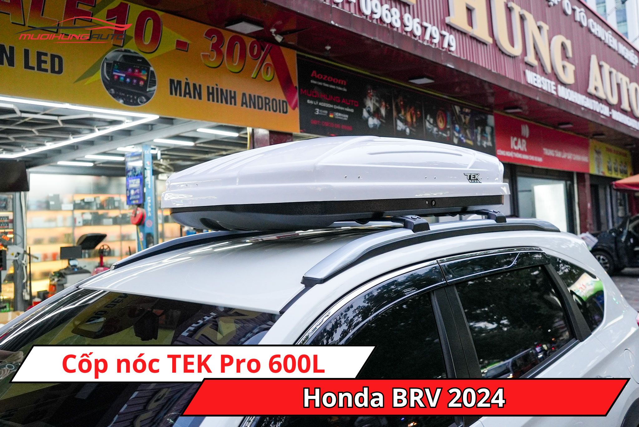Cốp phi thuyền TEK Pro 600L cho Honda BRV 2024