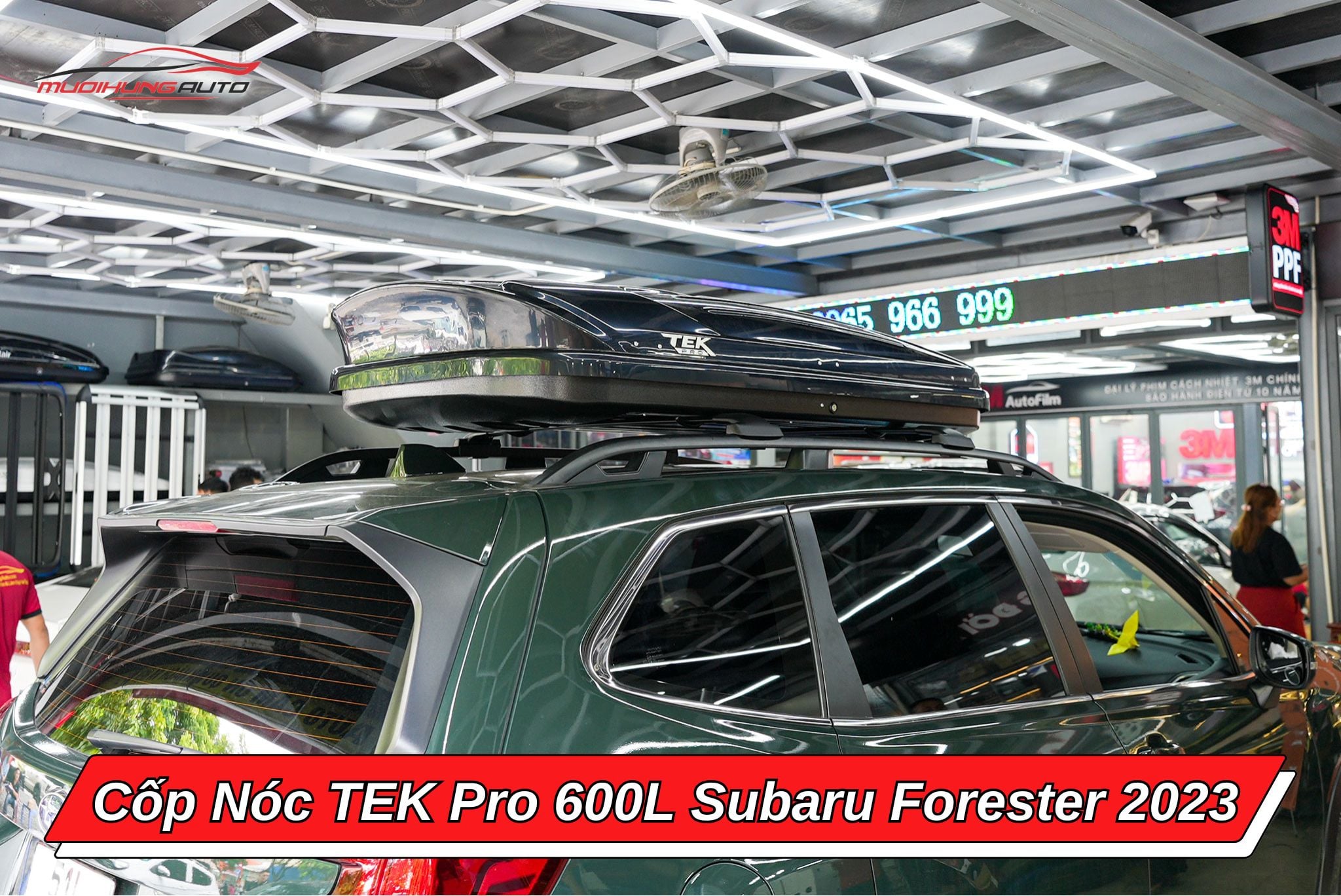 Cốp phi thuyền TEK Pro 600L cho xe Subaru Forester 2023
