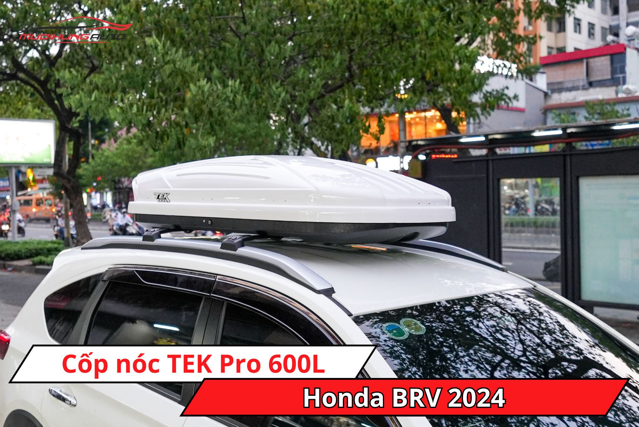 Cốp phi thuyền TEK Pro 600L xe Honda BRV 2024