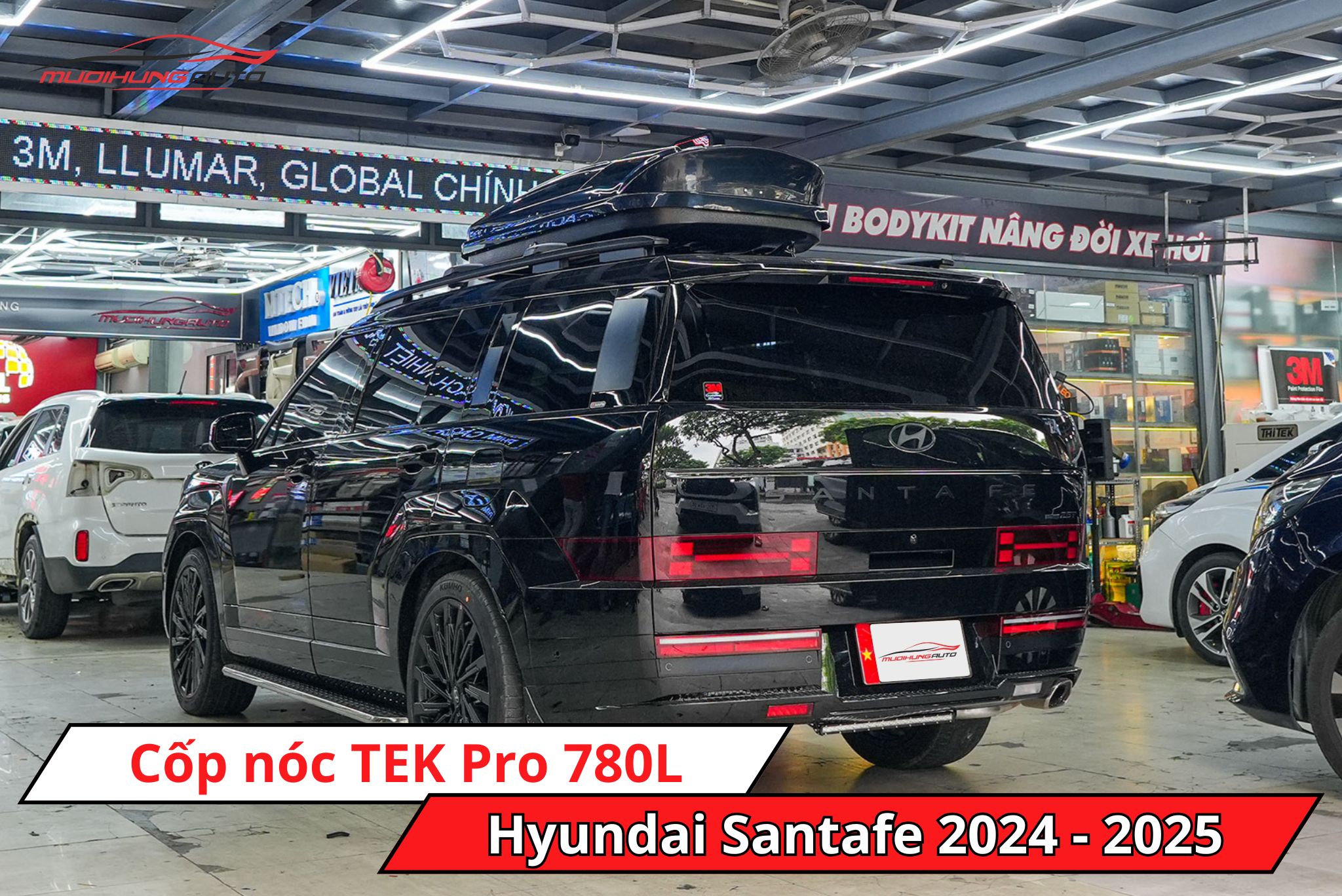 Cốp phi thuyền TEK Pro 780L cho xe Hyundai Santafe 2024 - 2025