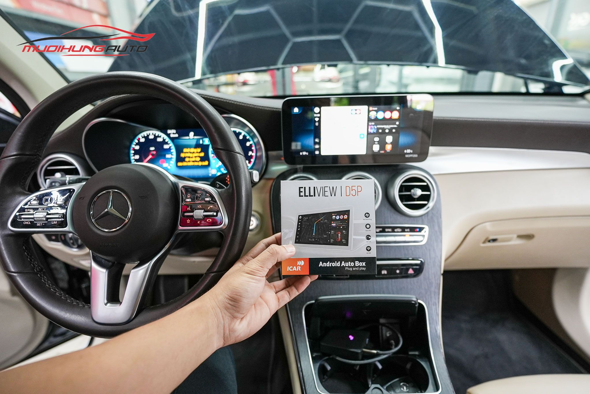 Lắp Elliview D5 Premium Cho Xe Mercedes GLC300 2022