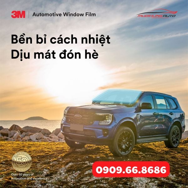 Dán film cách nhiệt 3M xe 7 chỗ
