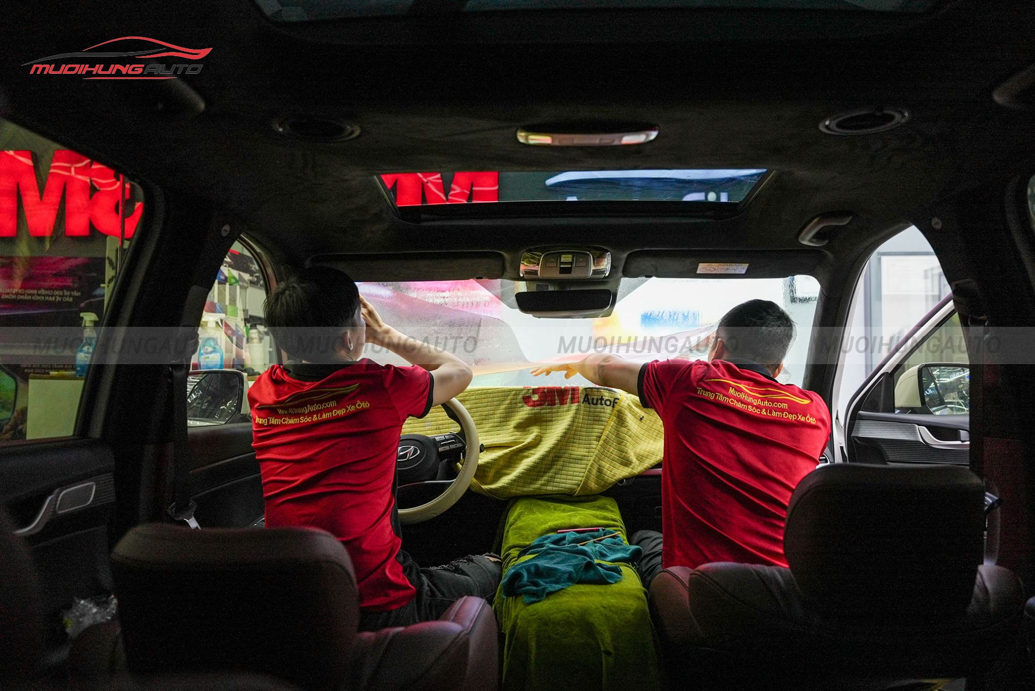 Dán phim cách nhiệt 3M chính hãng Hyundai Palisade 2024