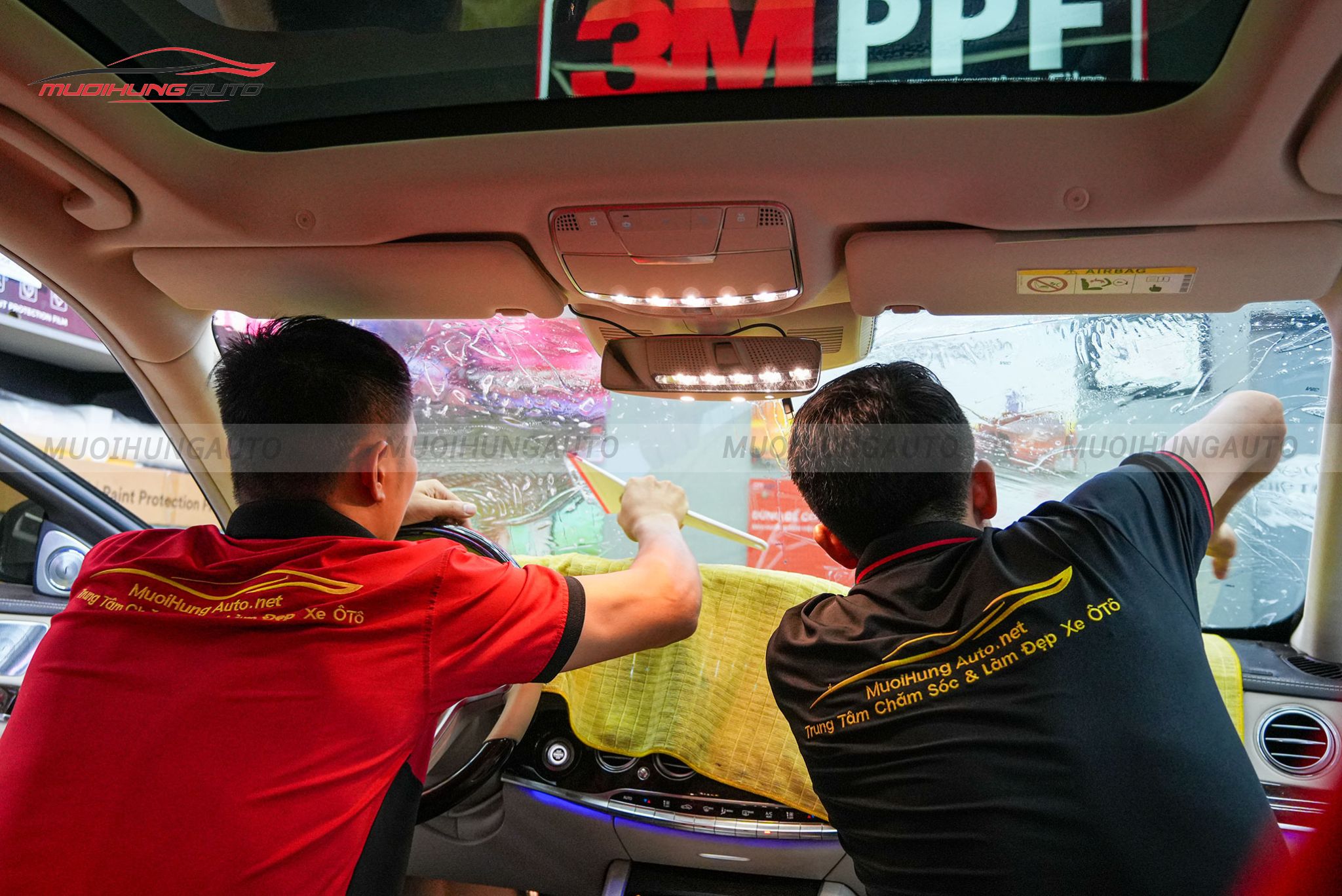 Dán phim cách nhiệt 3M cho Mercedes S450 2020