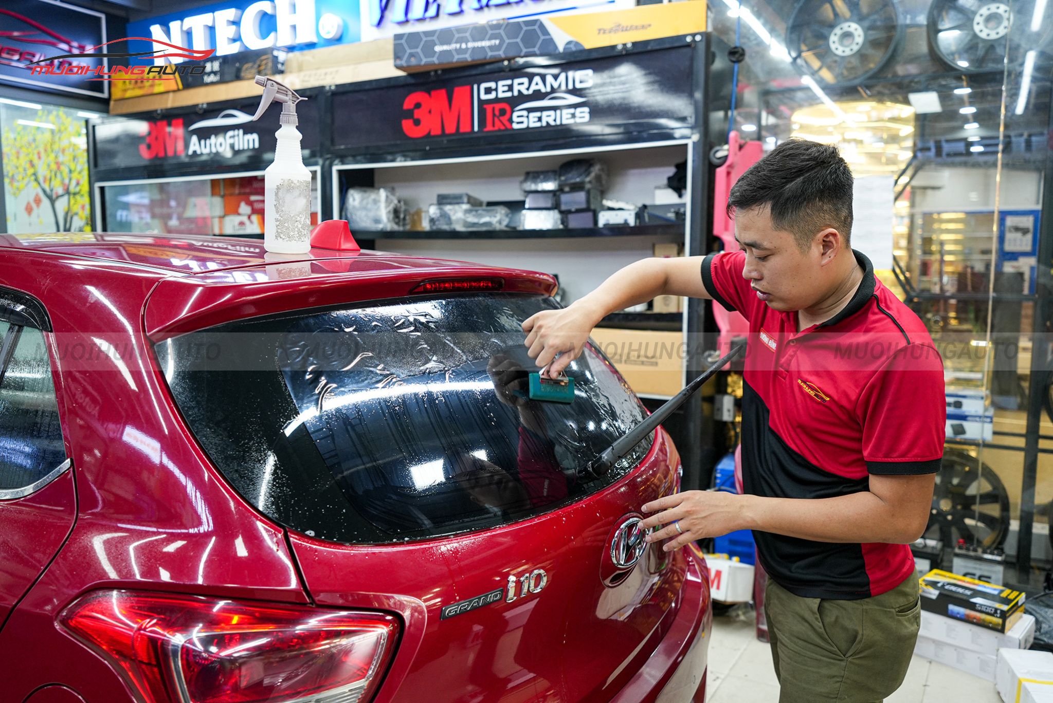 Dán phim cách nhiệt 3M cho ô tô Hyundai i10 2016
