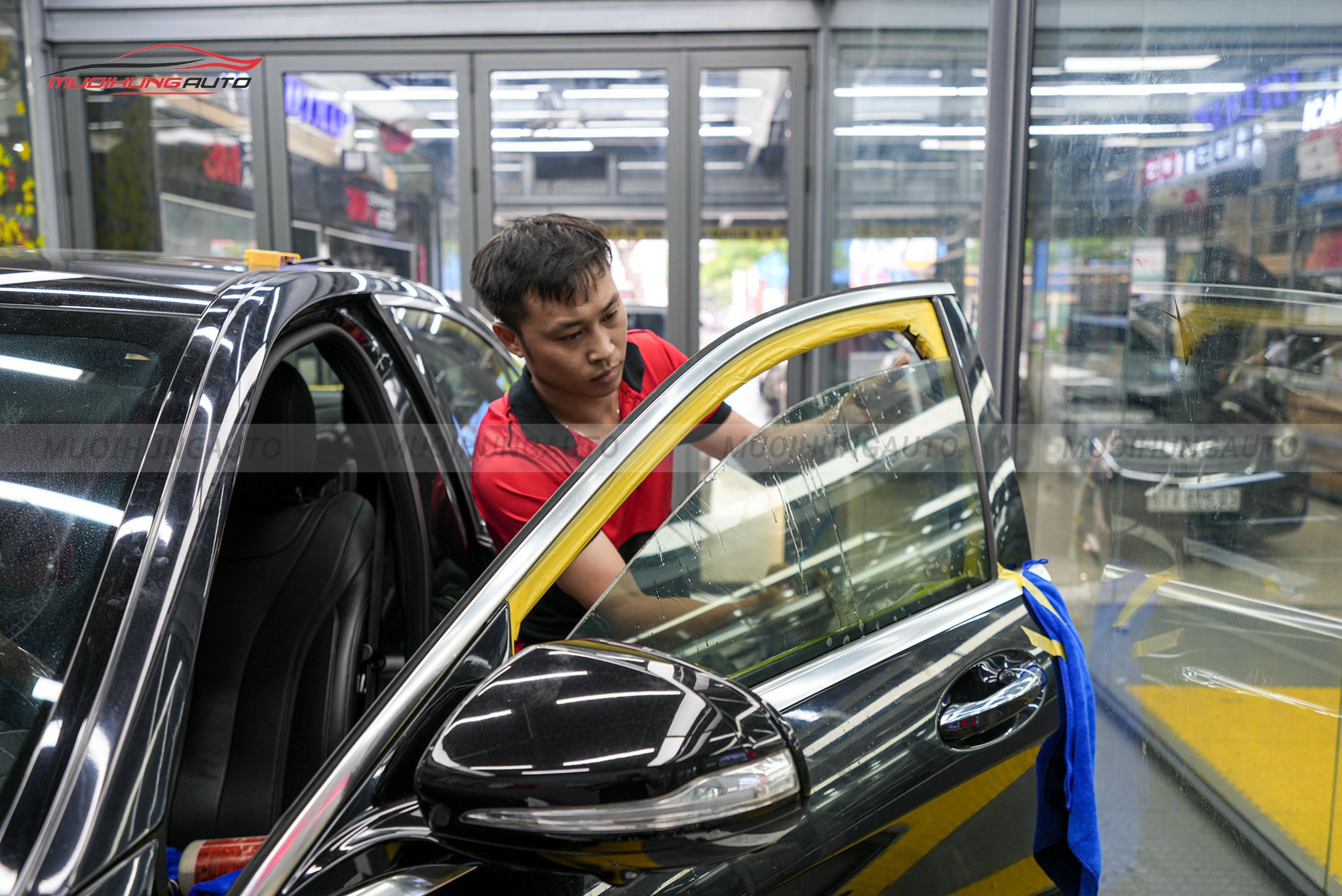 Dán phim cách nhiệt 3M cho ô tô Mercedes S400 2015