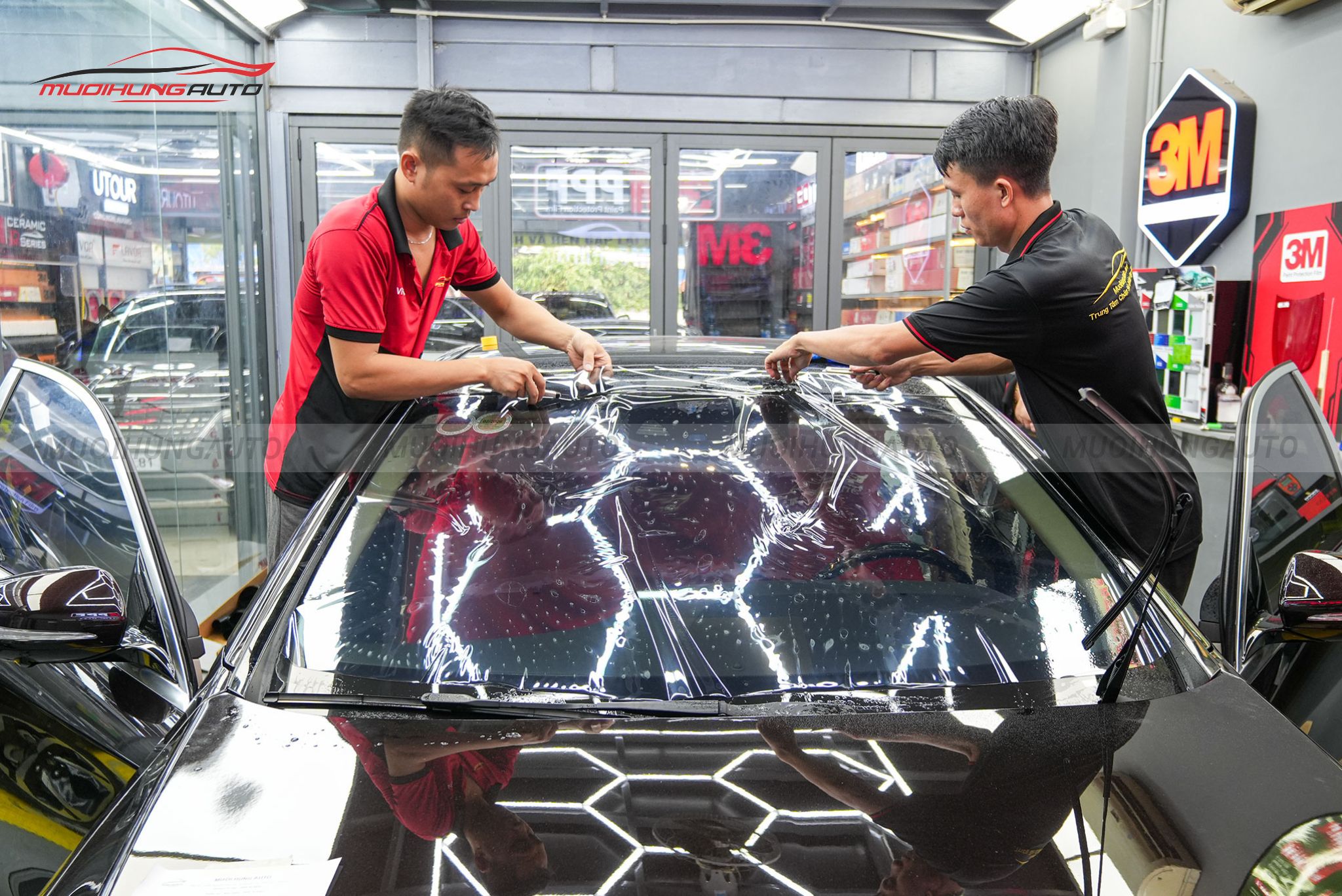 Dán phim cách nhiệt 3M cho xe Mercedes S450 2020