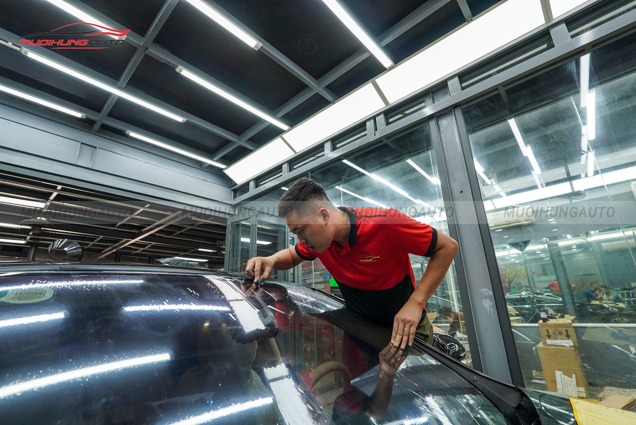 Dán phim cách nhiệt 3M cho xe Mercedes S450 2022