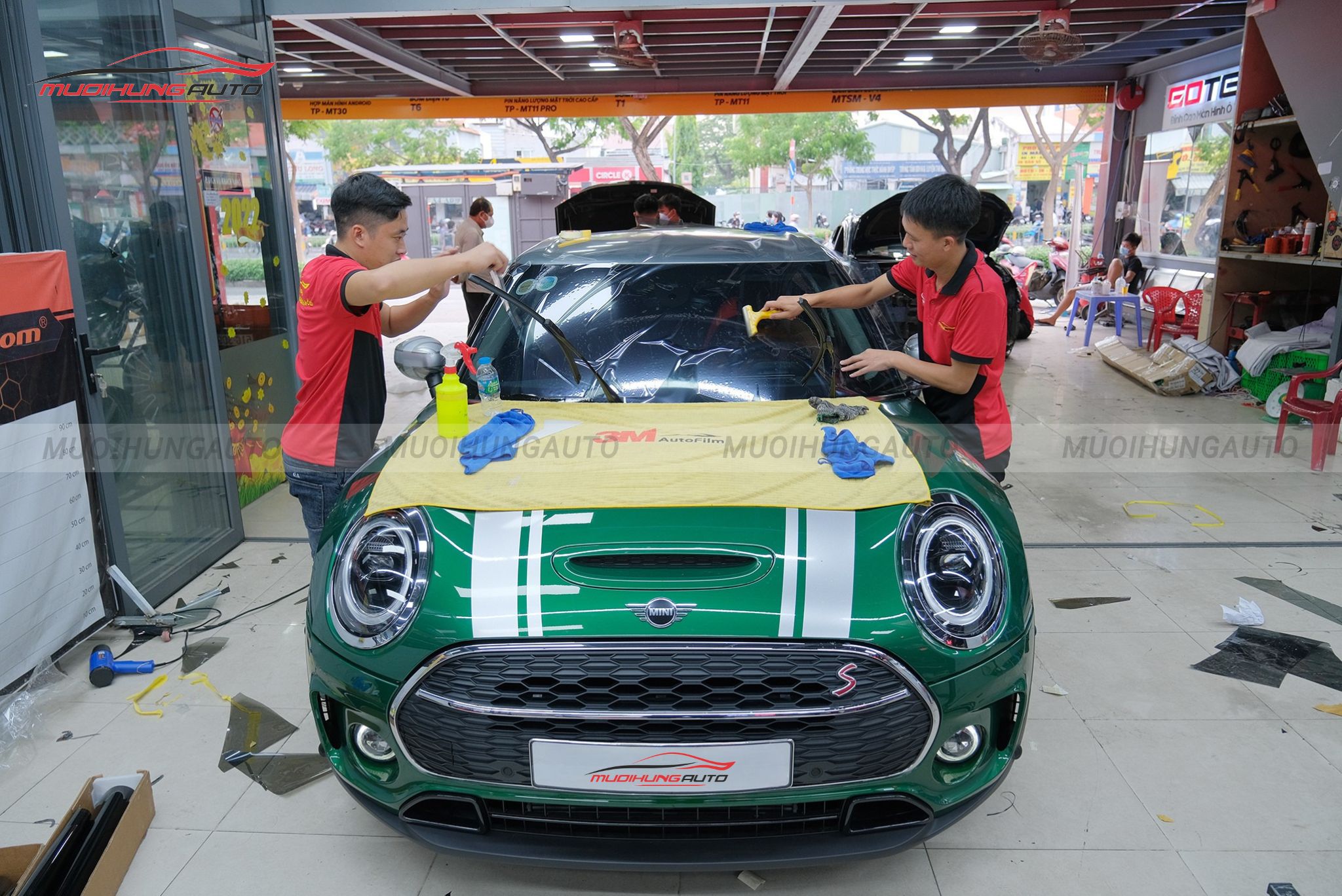 Dán phim cách nhiệt 3M ô tô Mini Cooper