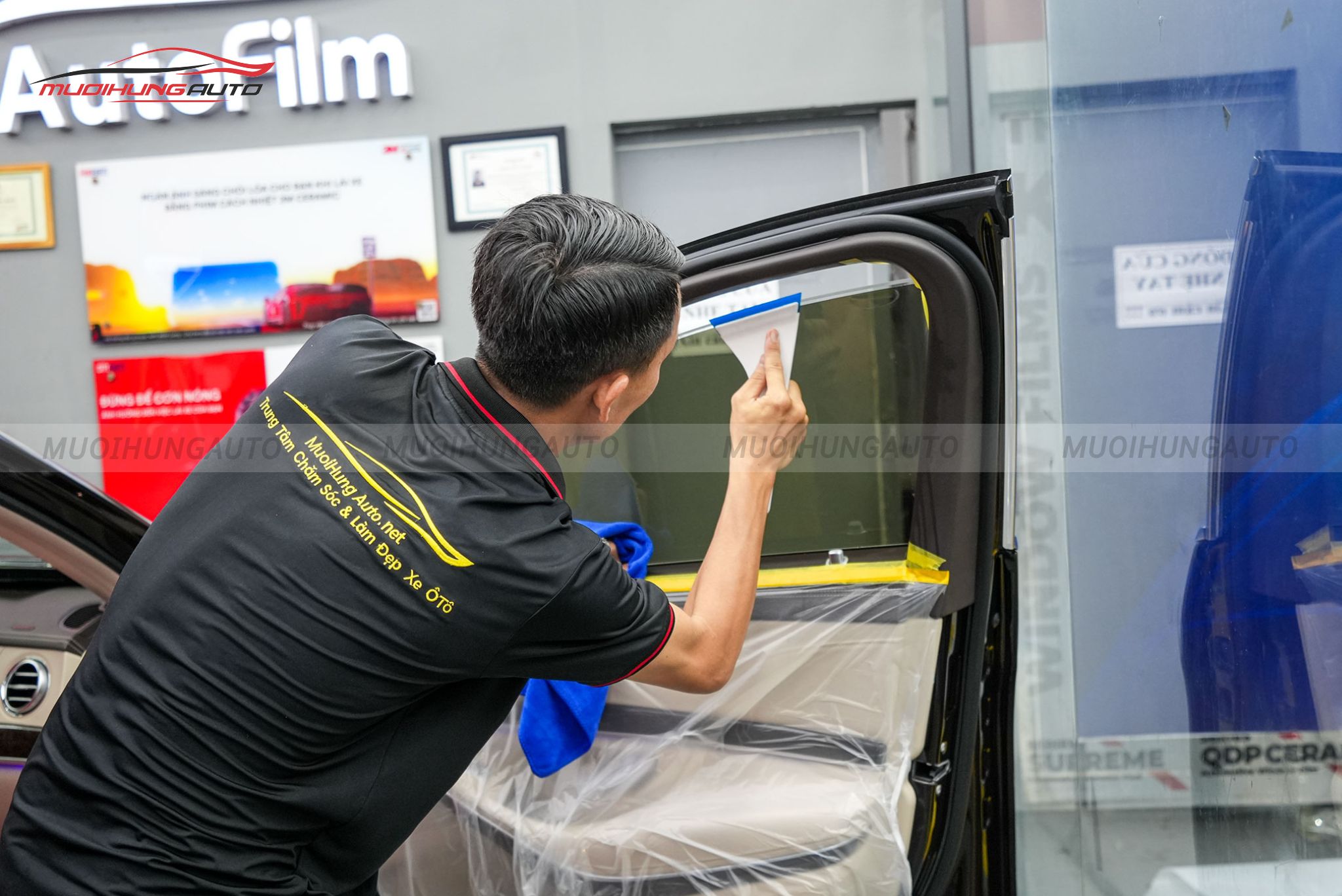 Dán phim cách nhiệt ô tô 3M Mercedes S450 2020