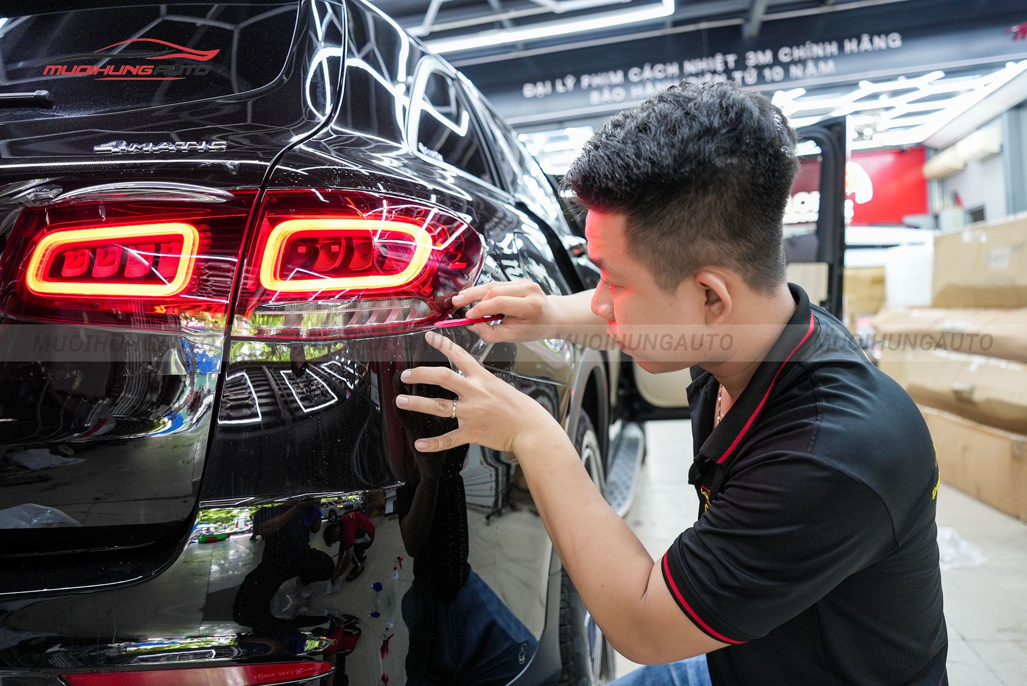 Dán PPF Ppro Plus ô tô Mercedes GLC300