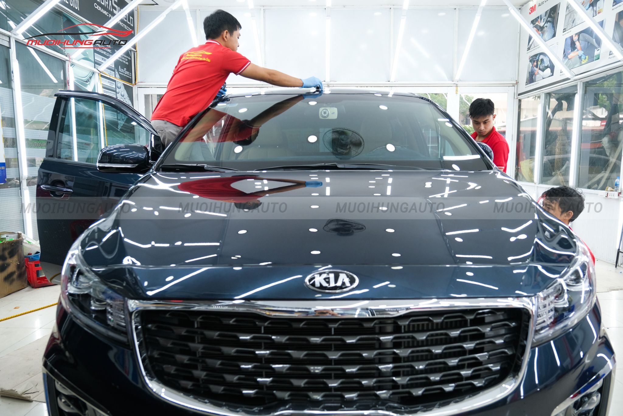 Đánh bass sơn xe MPV