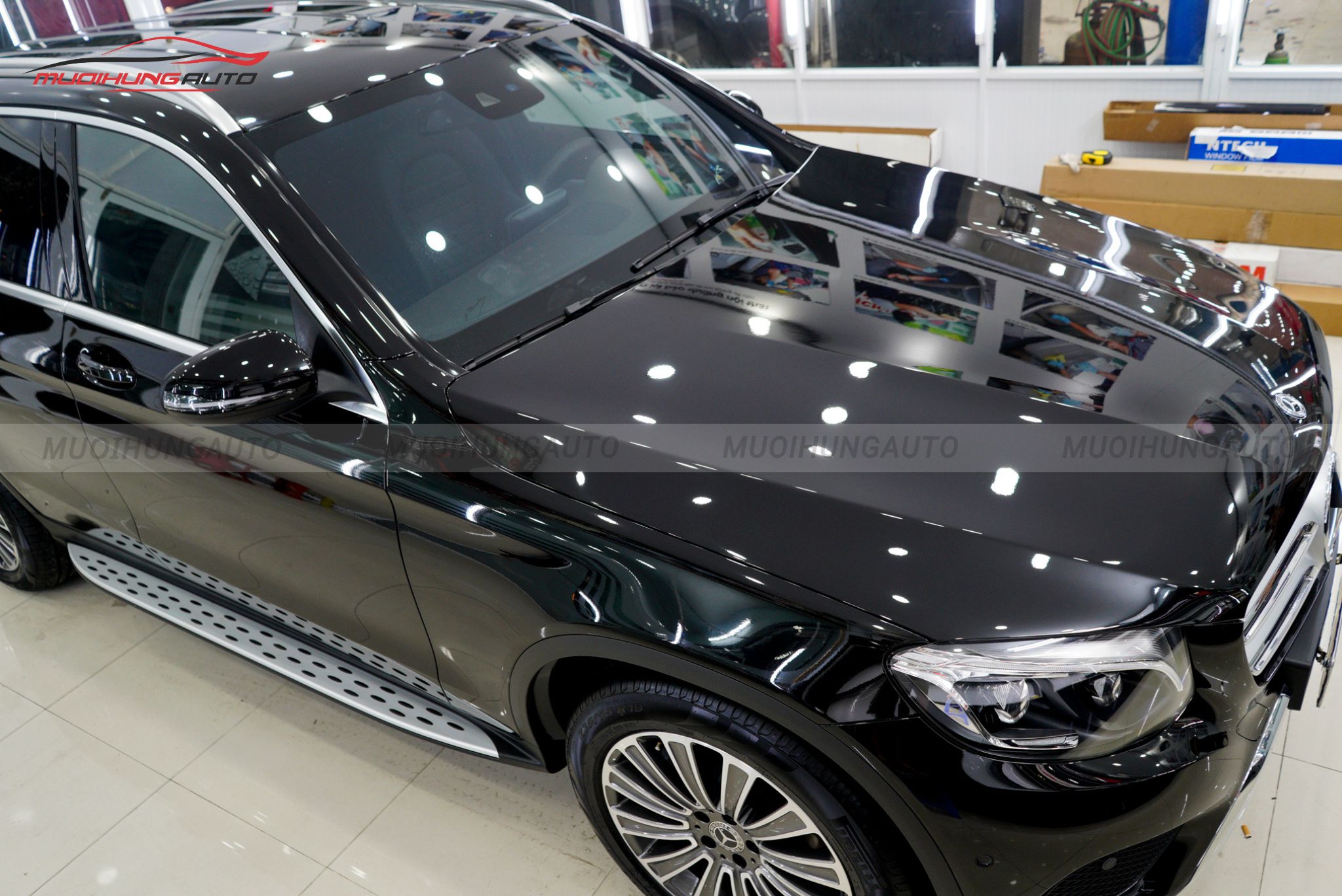 Đánh bass xe Mercedes GLC250