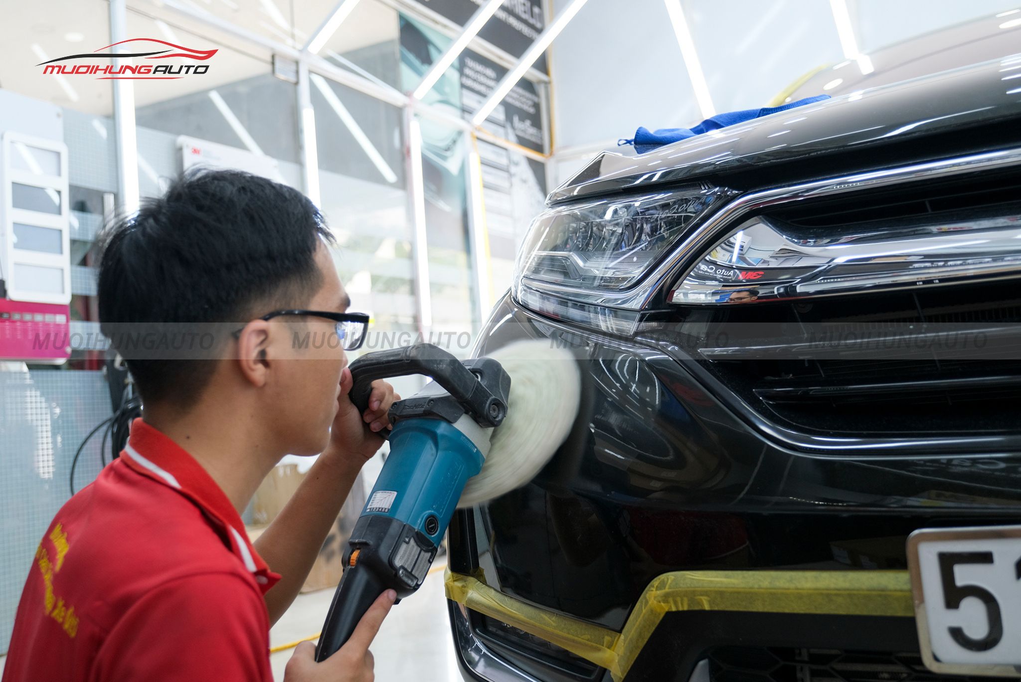 Đánh bóng ô tô Honda CRV 2019