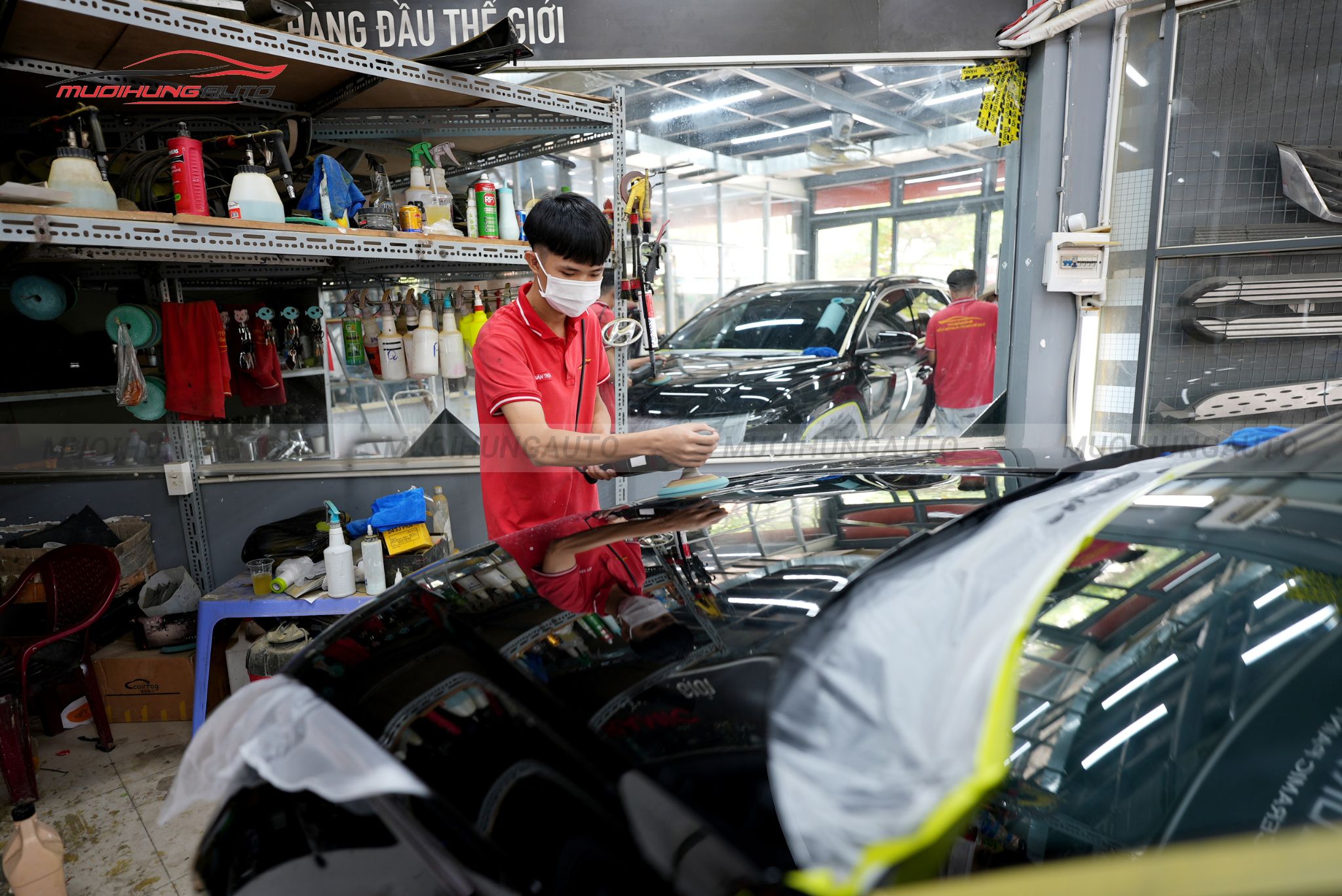 Đánh bóng sơn xe Hyundai Tucson