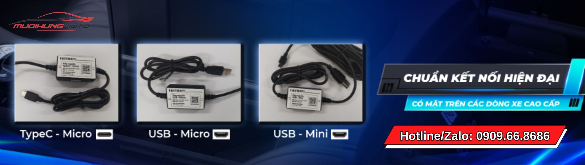 Dây nguồn Vietmap USB - Mini USB