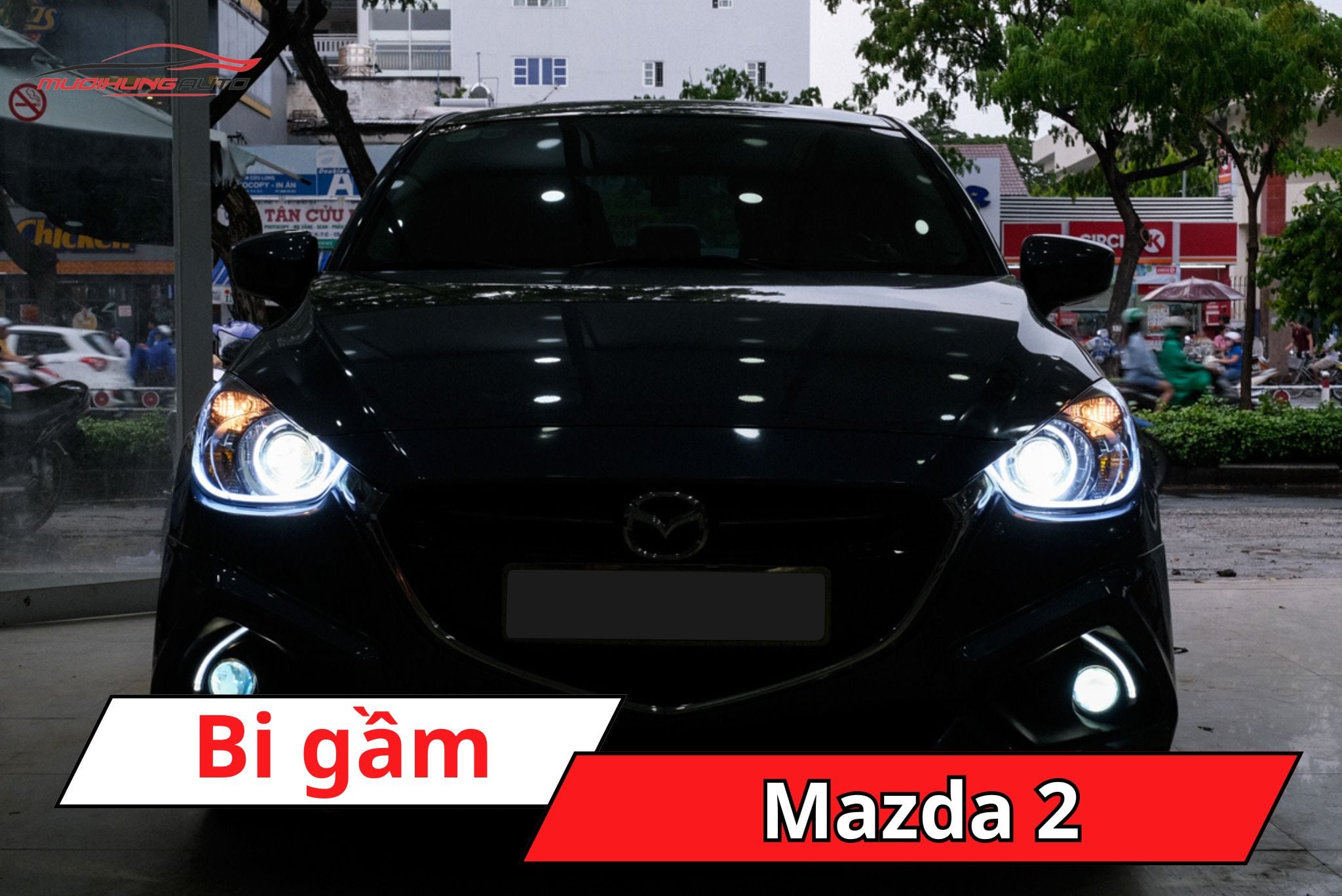 Đèn bi gầm Mazda 2