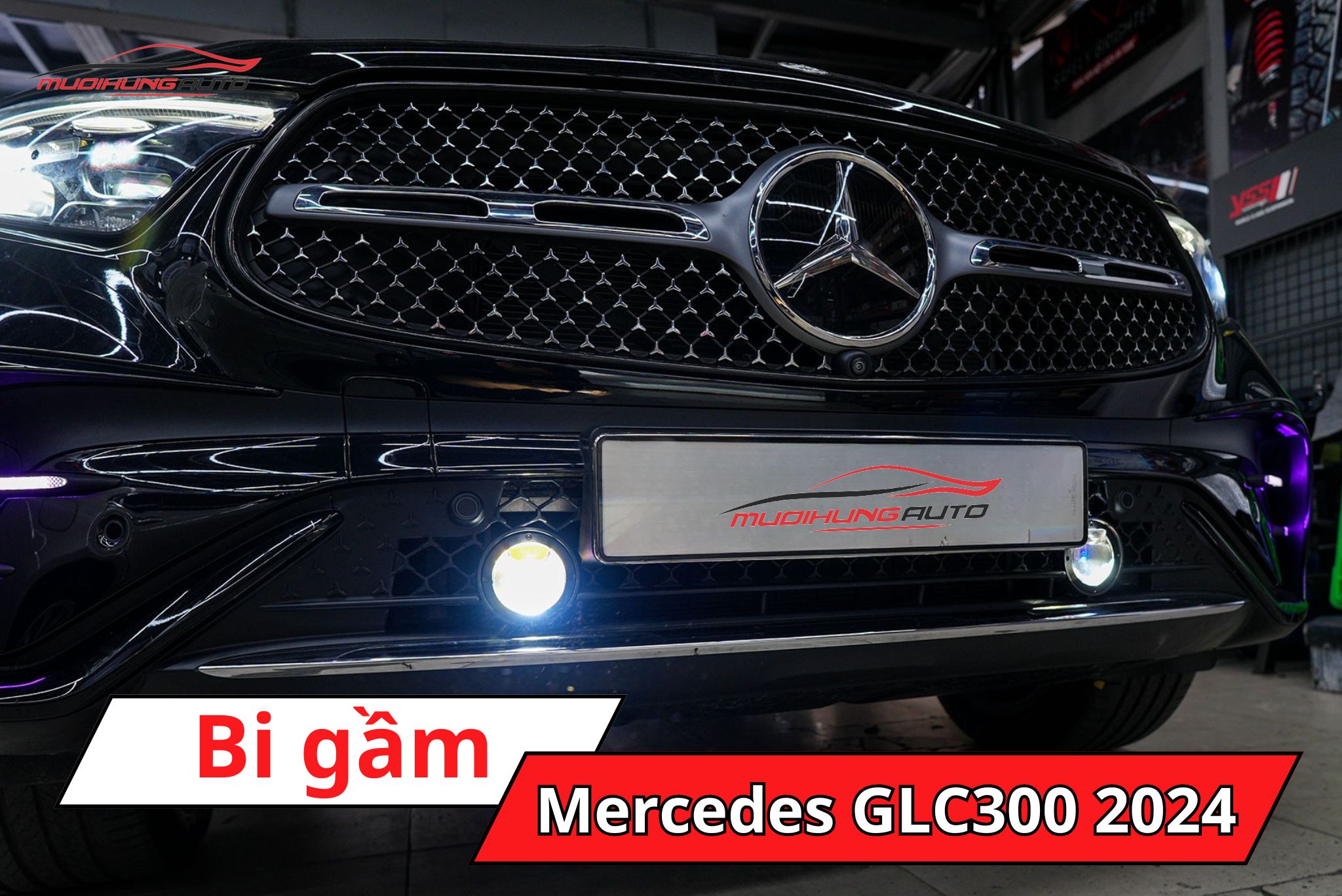 Đèn bi gầm Mercedes GLC300 2024