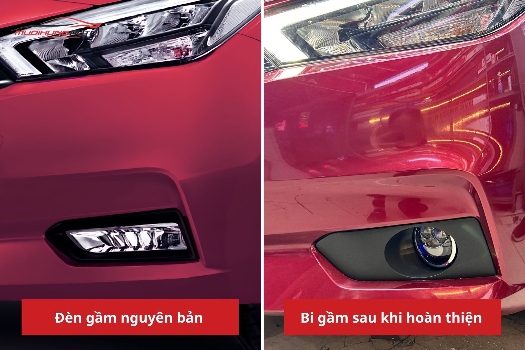 Đèn bi gầm Nissan Almera