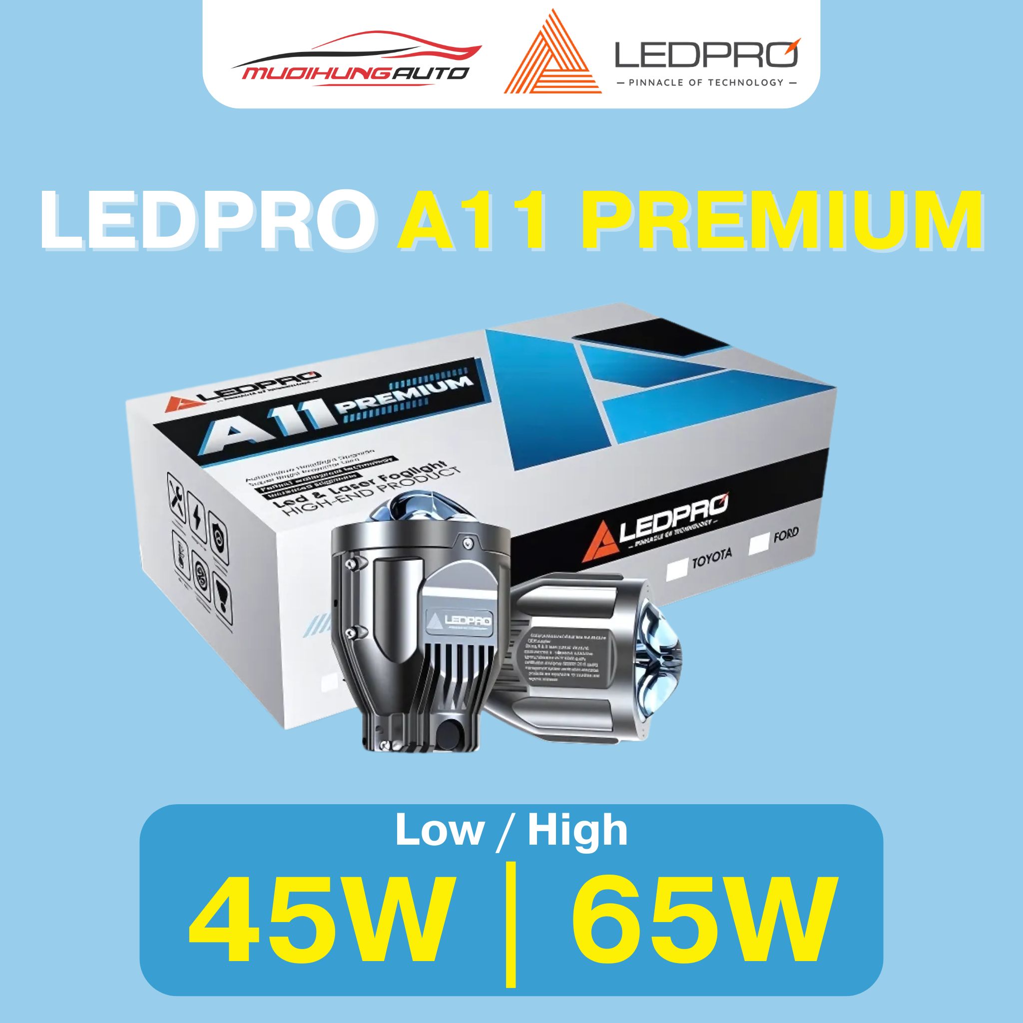 Đèn bi gầm ô tô LEDPRO A11 Premium