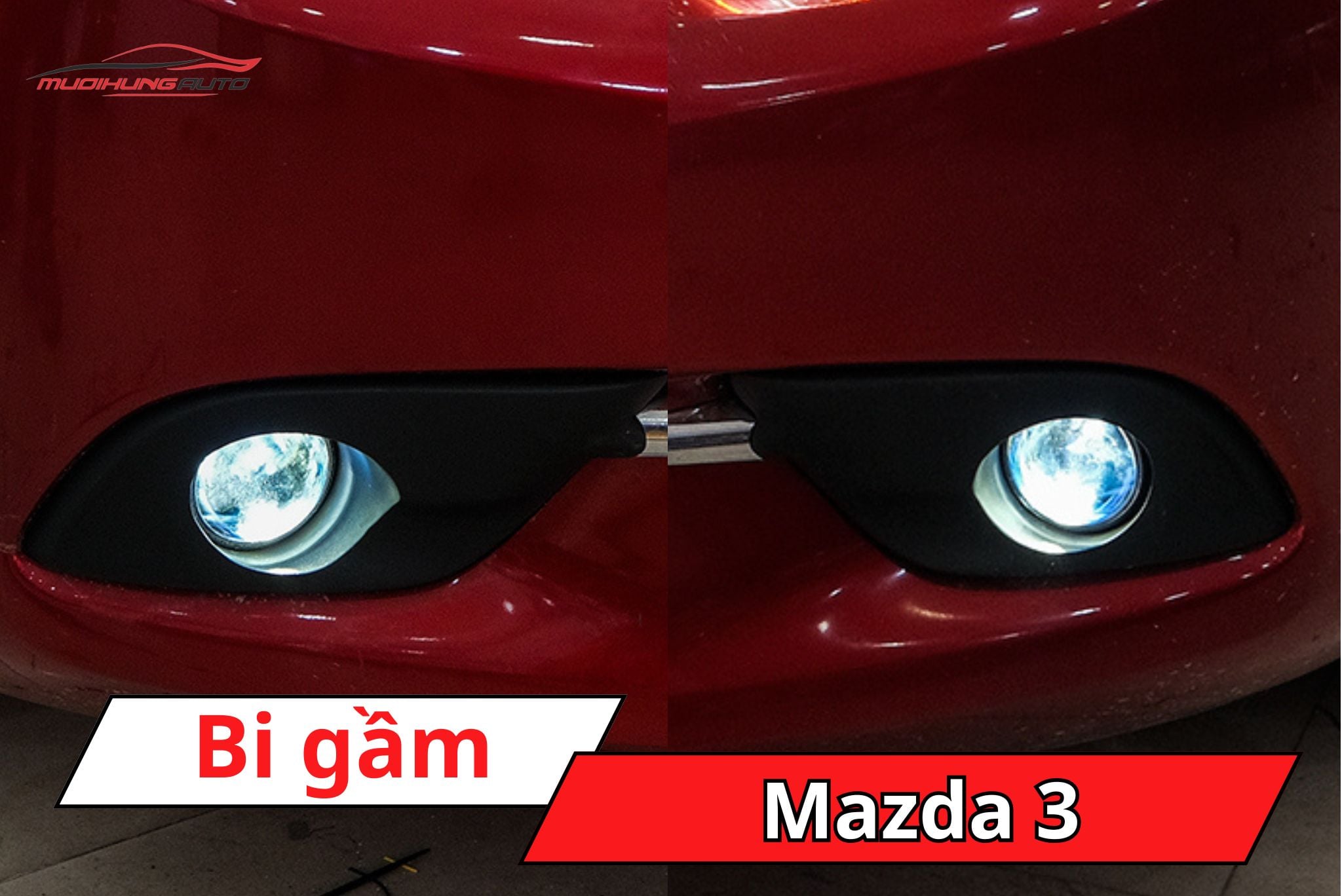 Đèn bi gầm ô tô Mazda 3
