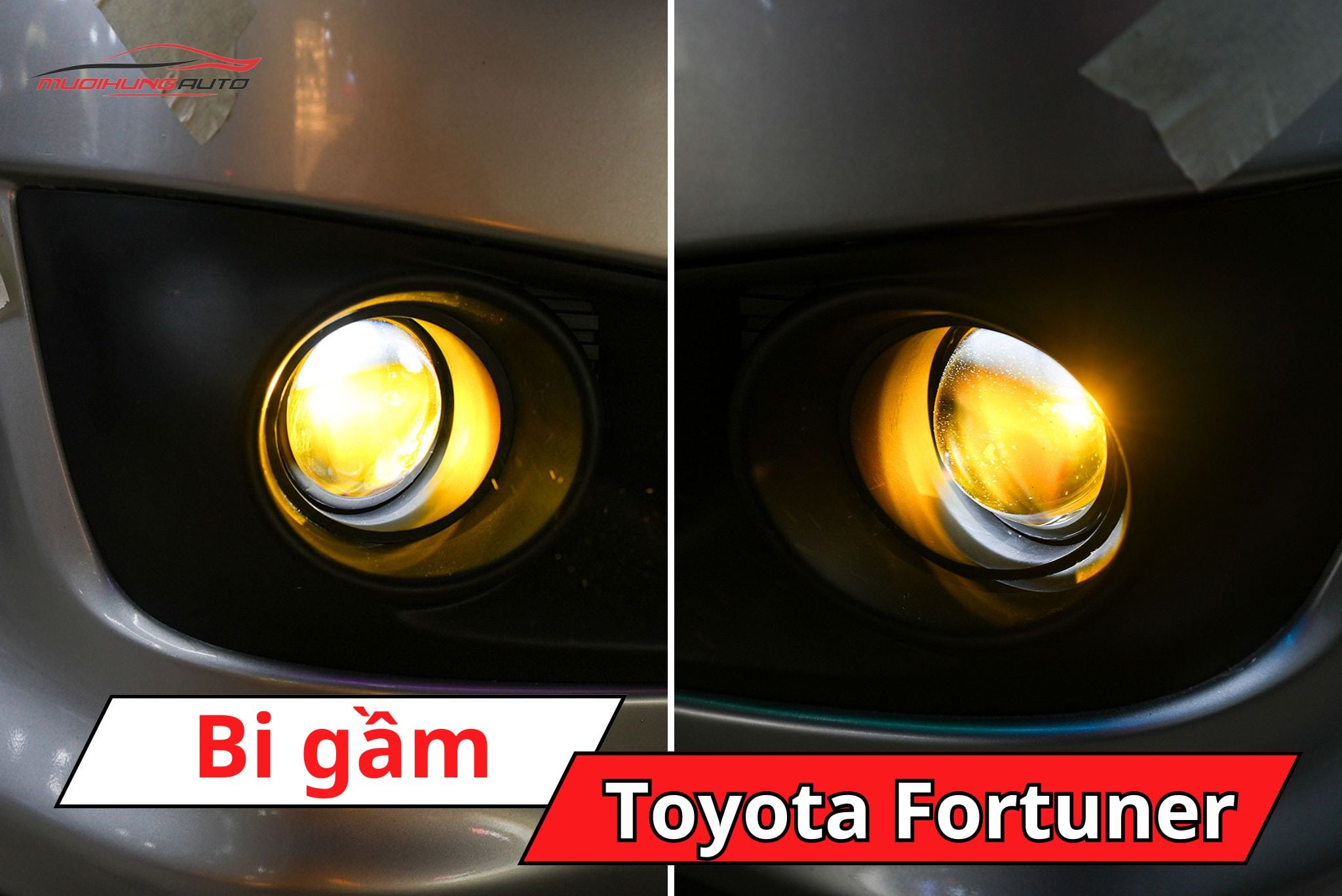 Đèn bi gầm ô tô Toyota Fortuner
