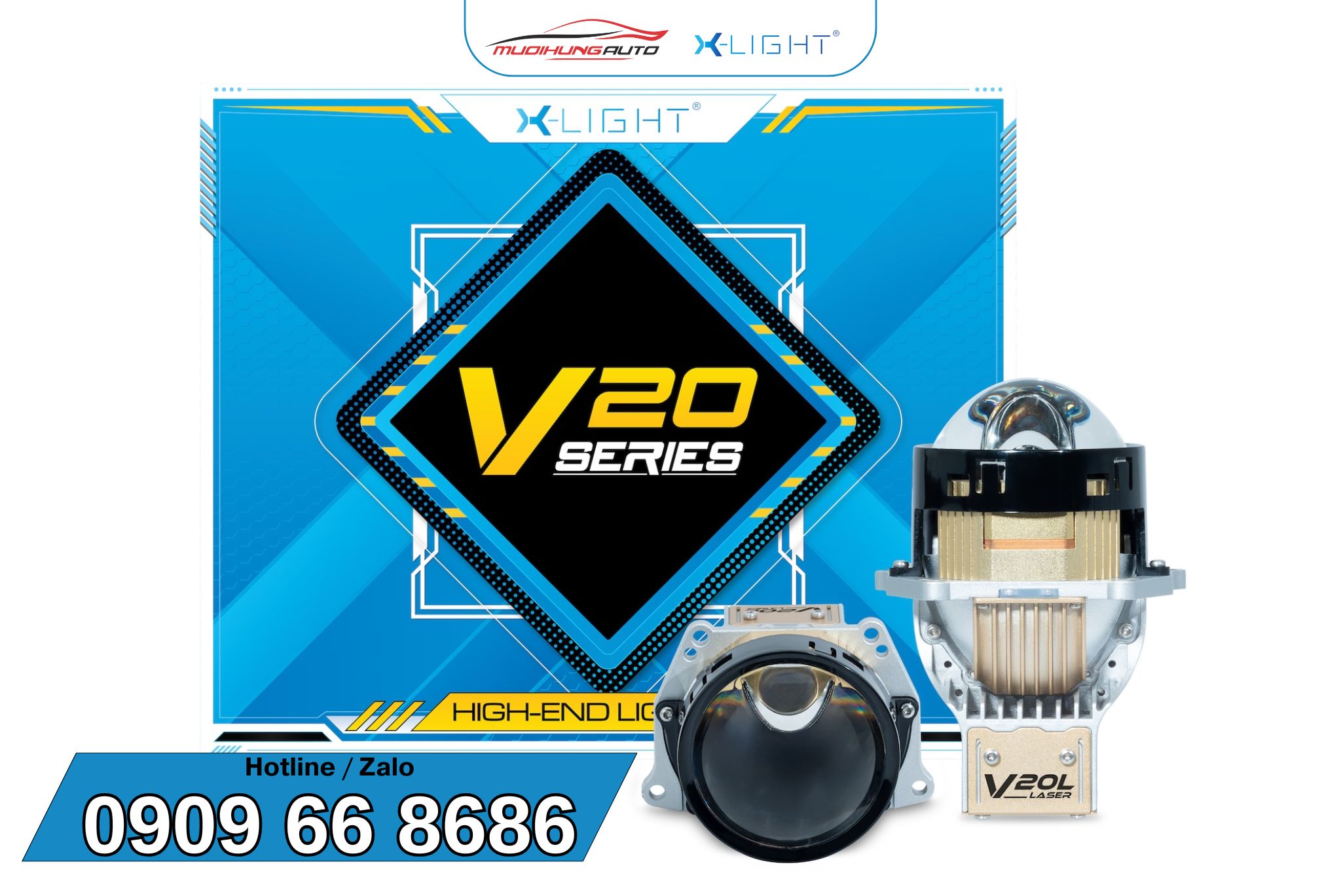 Đèn bi Laser GTR X-Light V20L New 2024