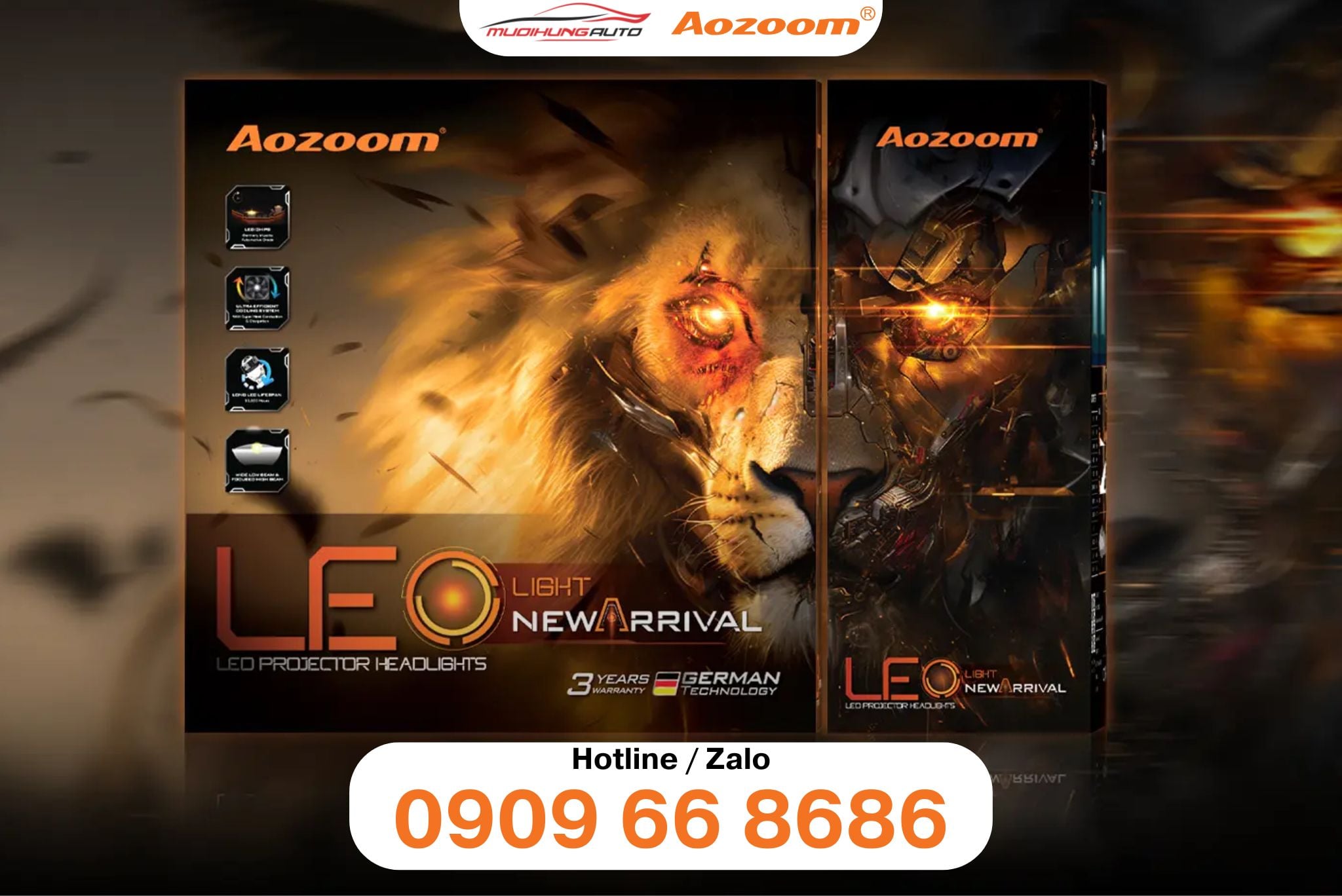 Đèn bi LED Aozoom MTAZ Leo New Arrival