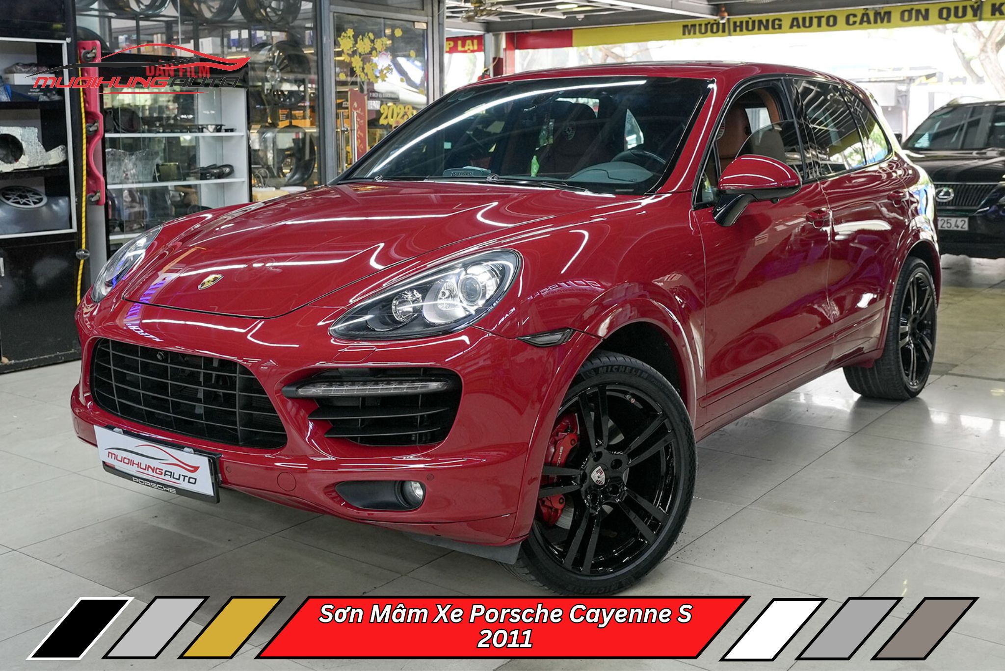 Sơn Mâm Xe Porsche Cayenne S 2011