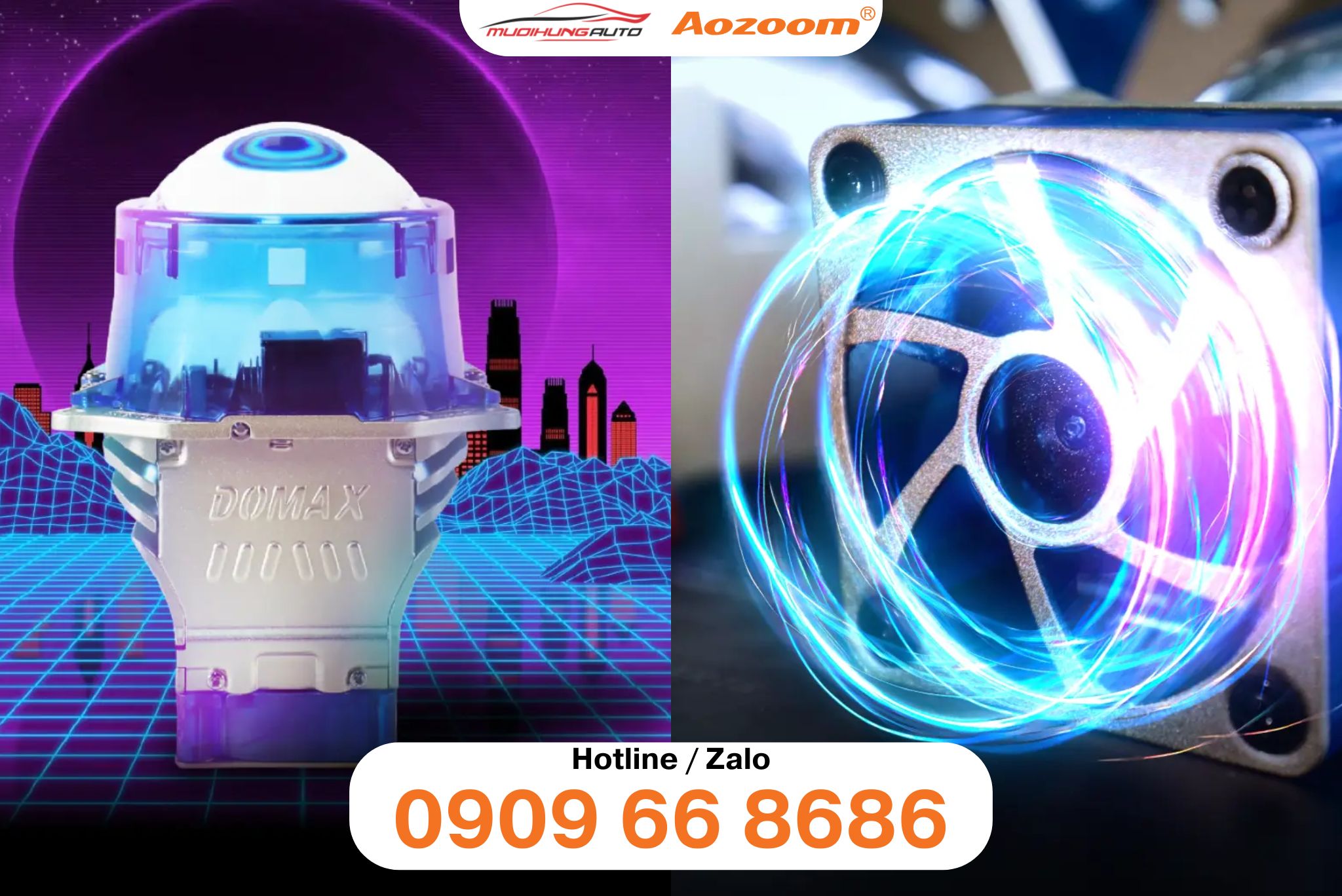 Đèn LED Aozoom DOMAX X LED Pro