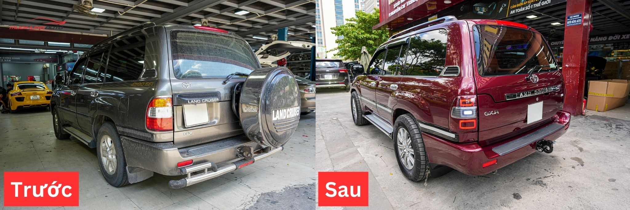 Sơn Đổi Màu Xe Ô Tô Toyota Land Cruiser 2005