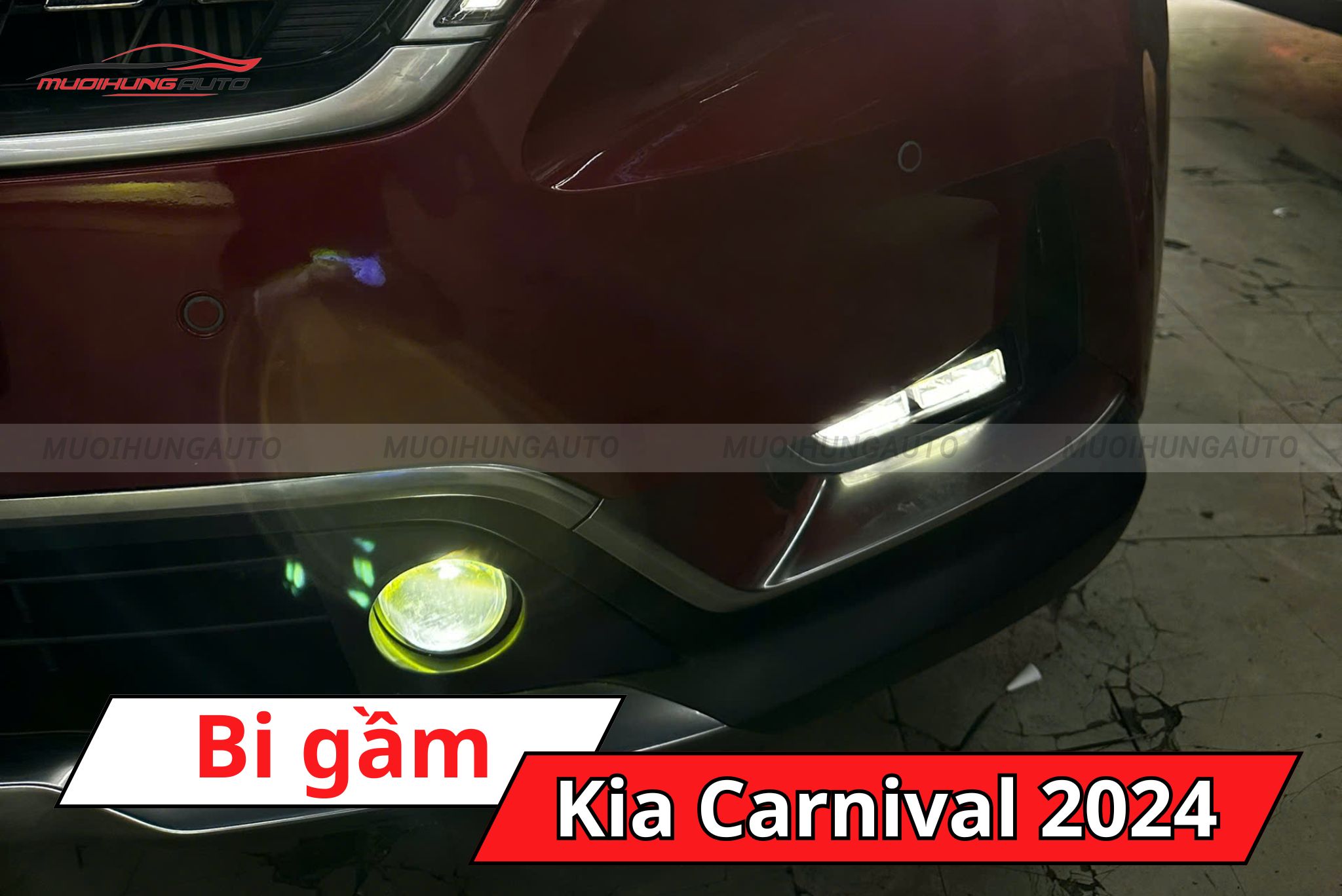 Độ bi gầm Kia Carnival 2024