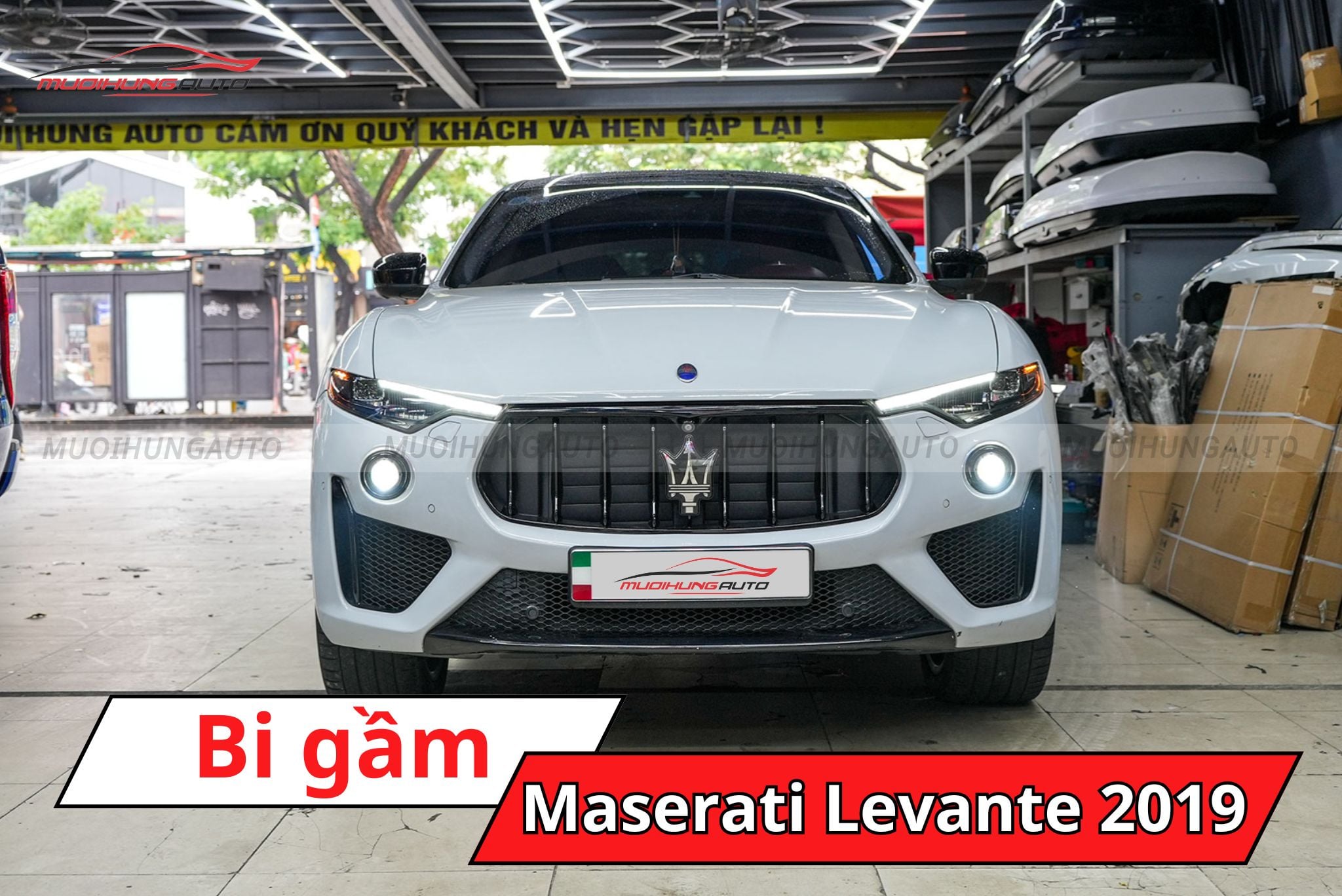 Độ bi gầm Maserati Levante 2019