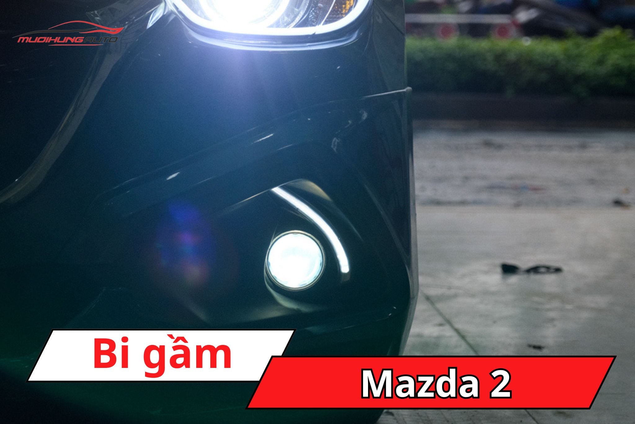 Độ bi gầm Mazda 2