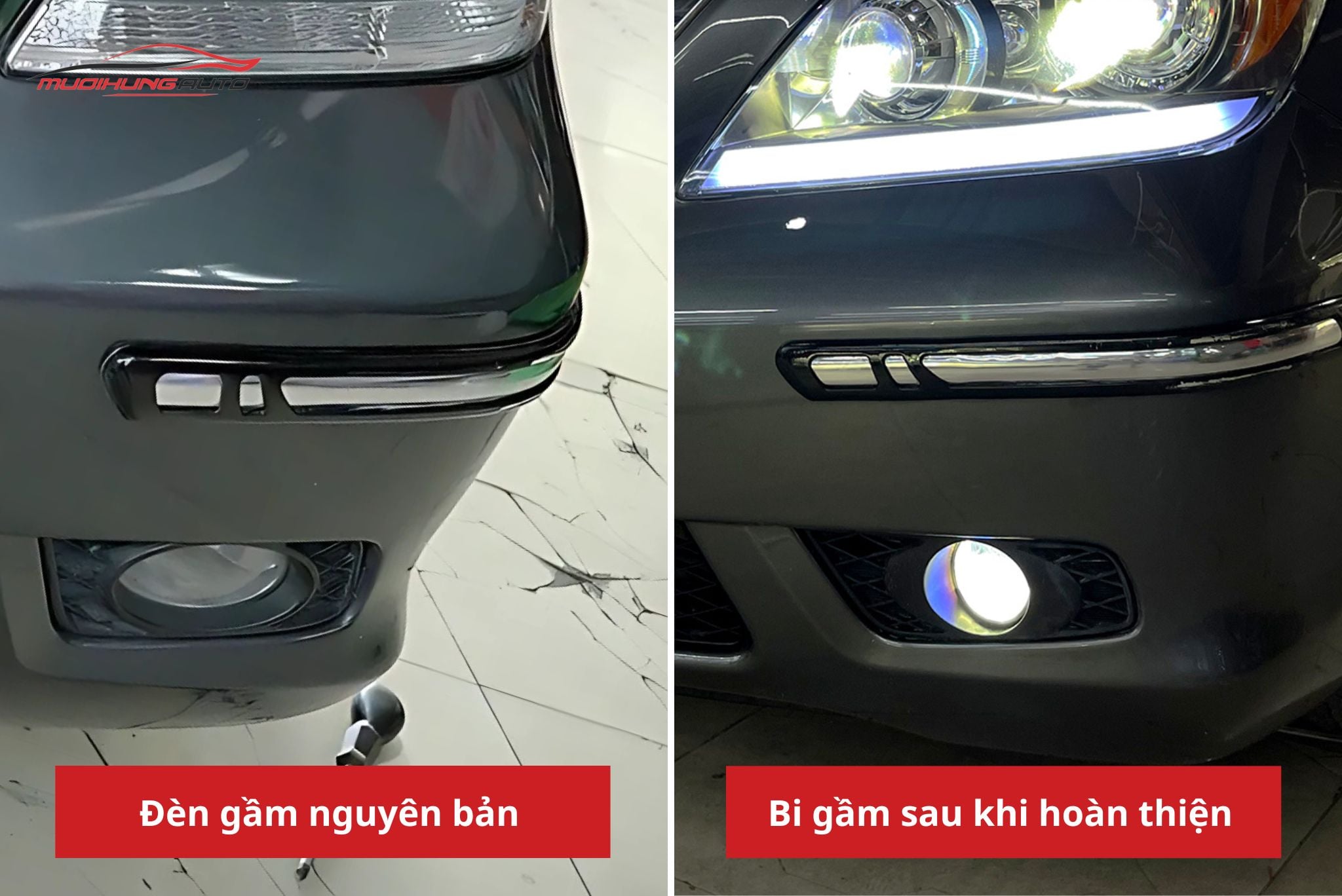 Độ bi gầm ô tô Honda Odyssey